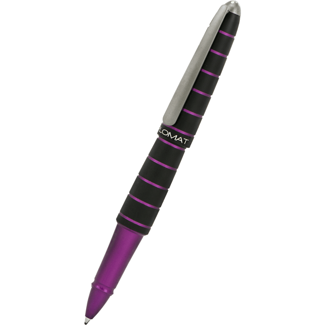 Diplomat Elox Ring Rollerball Pen - Purple - Pen Boutique Ltd