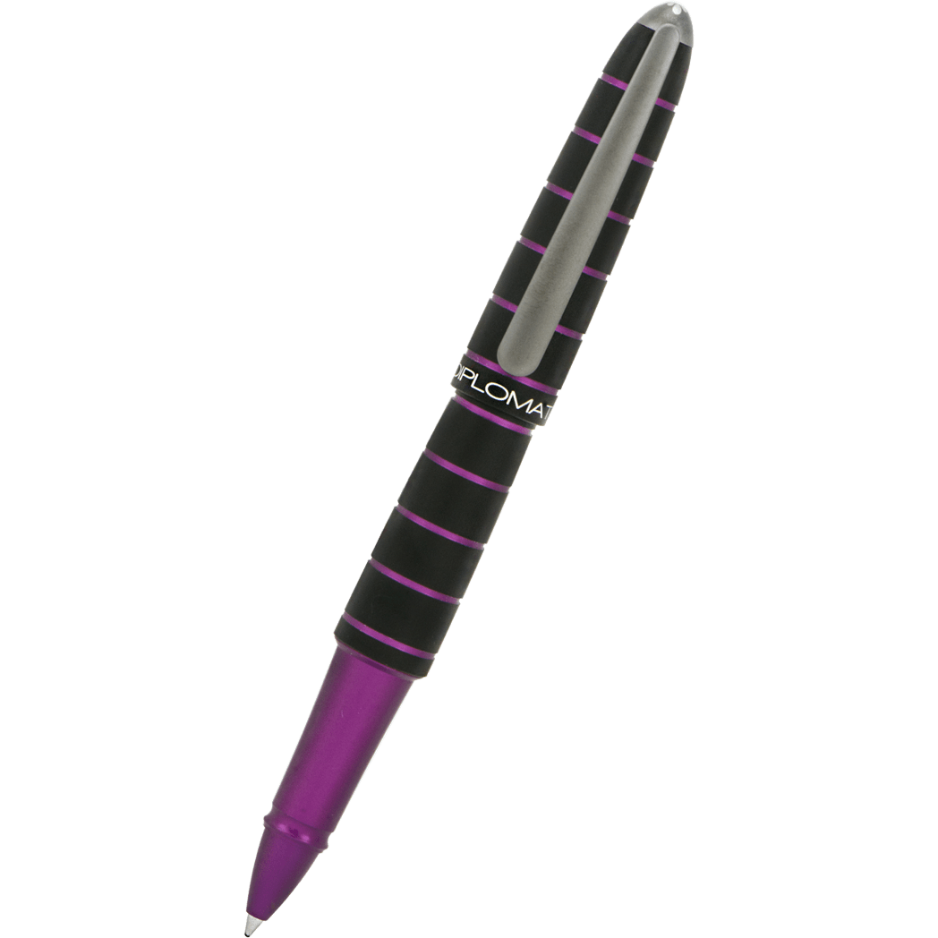 Diplomat Elox Ring Rollerball Pen - Purple - Pen Boutique Ltd