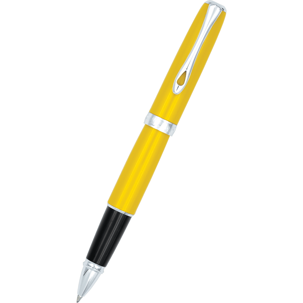 Diplomat Excellence A2 Yellow/Chrome Rollerball Pen - Pen Boutique Ltd