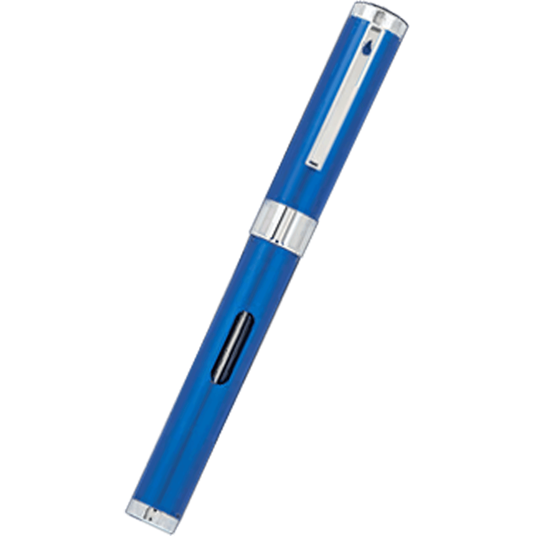 Diplomat Nexus Fountain Pen - Blue - Chrome Trim - Pen Boutique Ltd