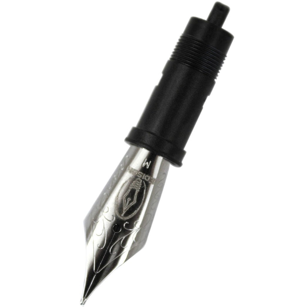 Edison Fountain Pen Steel Polished 6 Nib - Medium - Pen Boutique Ltd