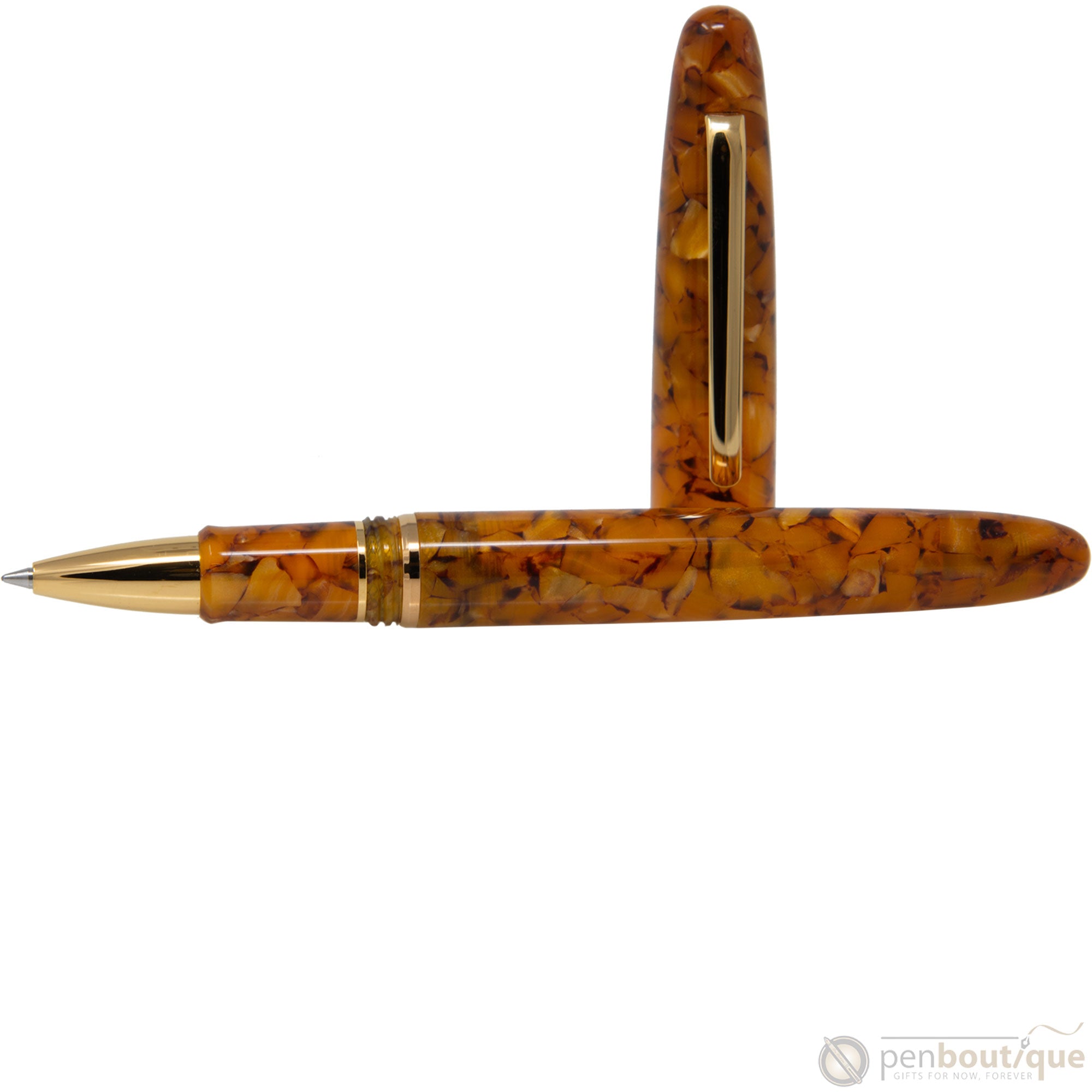 Esterbrook Estie Rollerball Pen - Honeycomb - Gold Trim - Pen Boutique Ltd