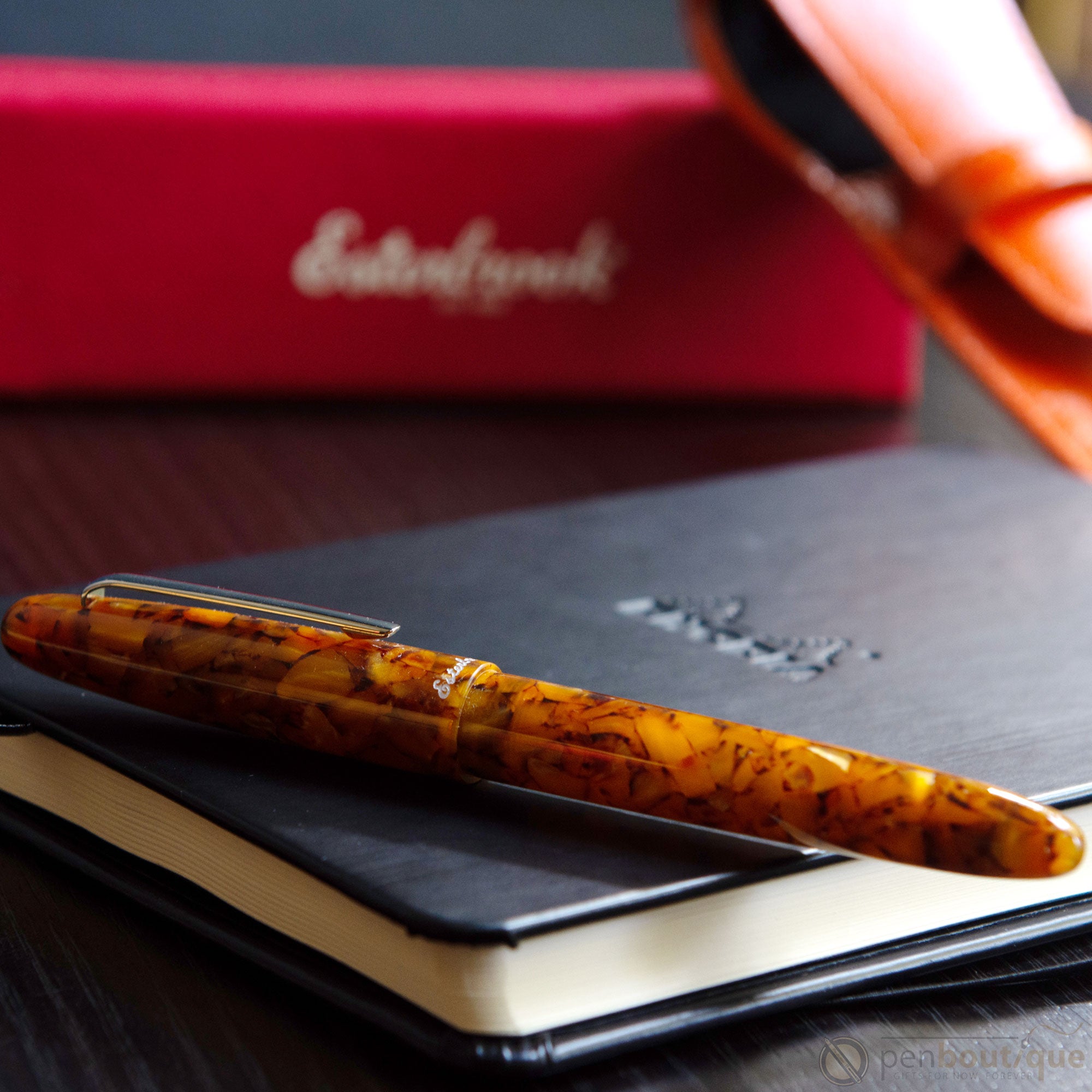 Esterbrook Estie Rollerball Pen - Honeycomb - Gold Trim - Pen Boutique Ltd