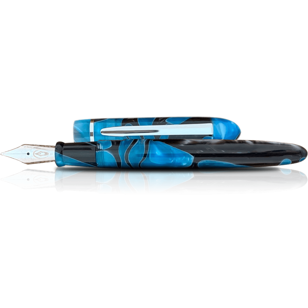 Edison Menlo Fountain Pen - Blue Grotto - Pen Boutique Ltd