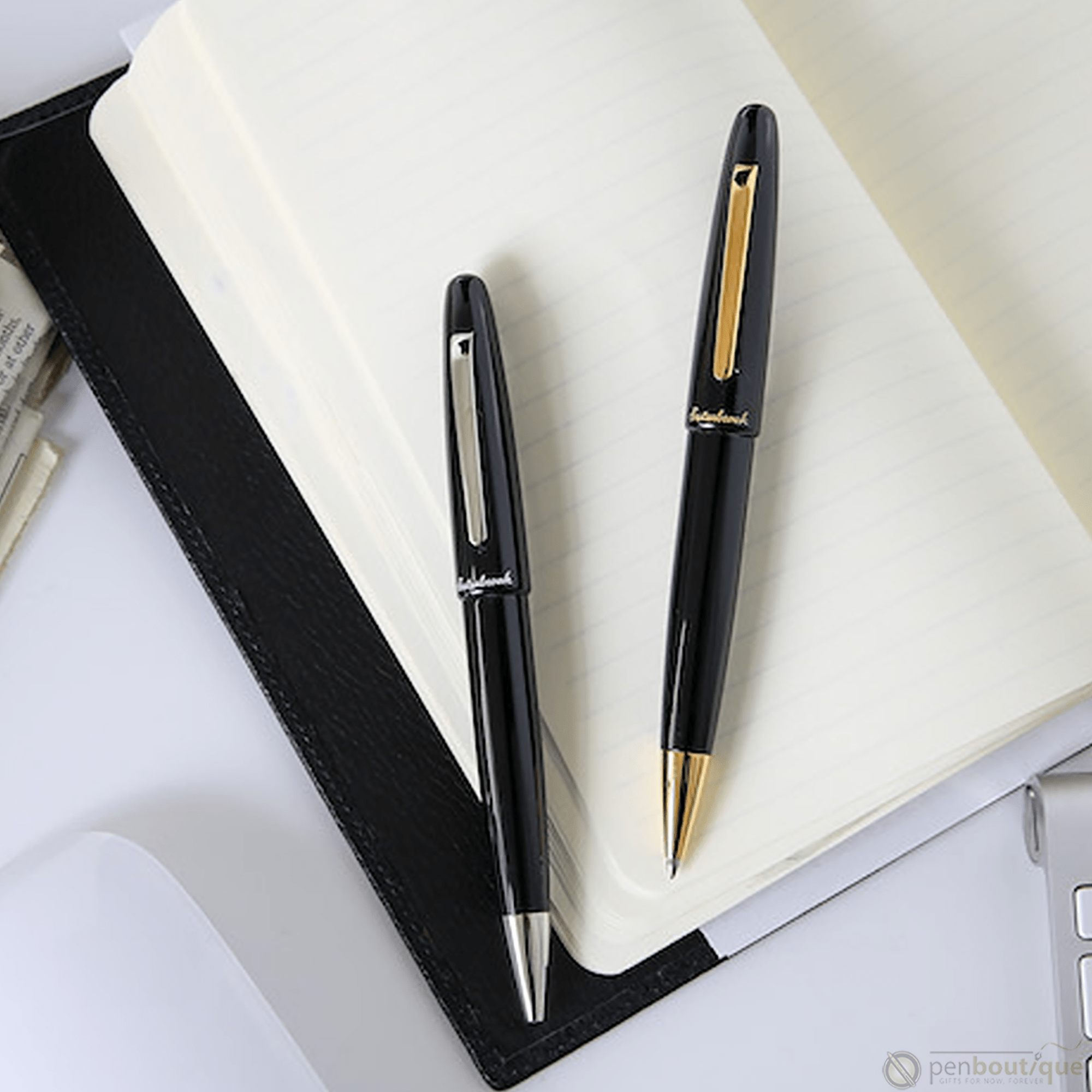Esterbrook Estie Ballpoint Pen - Ebony - Gold Trim - Pen Boutique Ltd