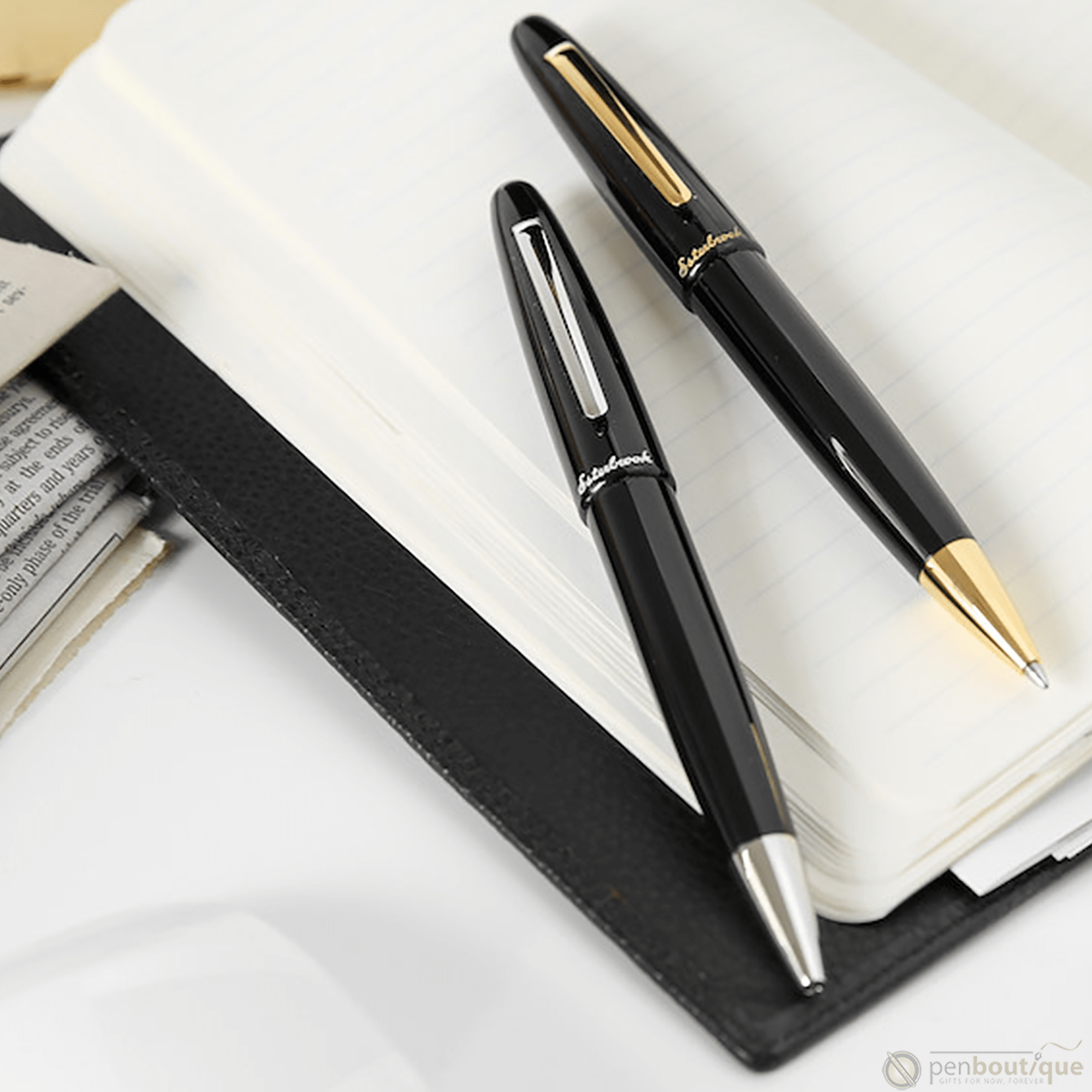 Esterbrook Estie Ballpoint Pen - Ebony - Gold Trim - Pen Boutique Ltd