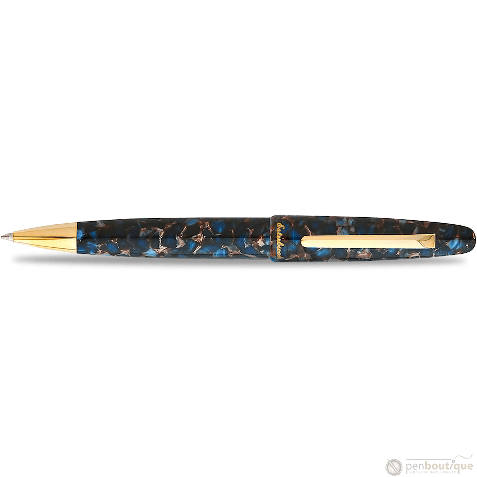 Esterbrook Estie Ballpoint Pen - Nouveau Bleu - Gold Trim - Pen Boutique Ltd