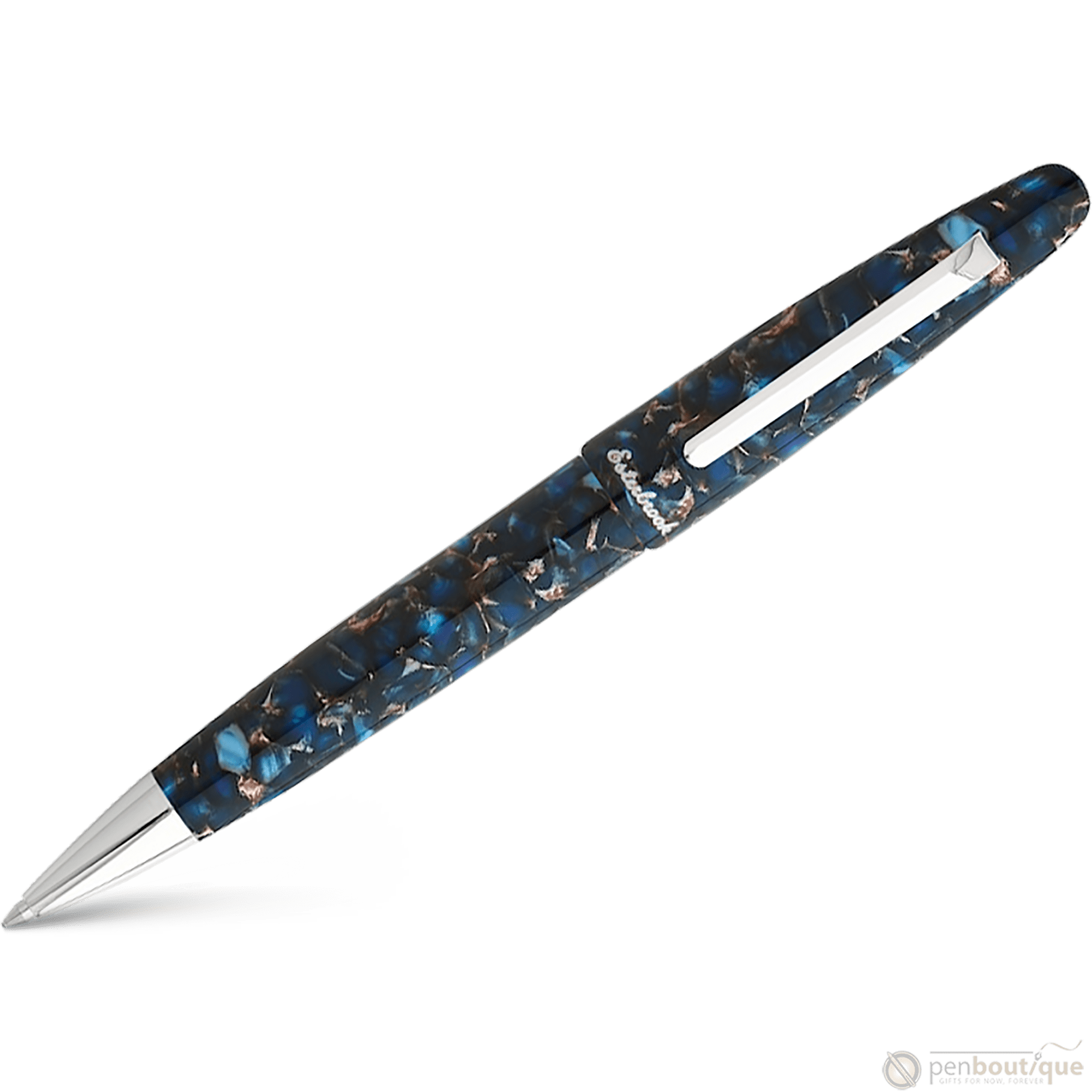 Esterbrook Estie Ballpoint Pen - Nouveau Bleu - Palladium Trim - Pen Boutique Ltd