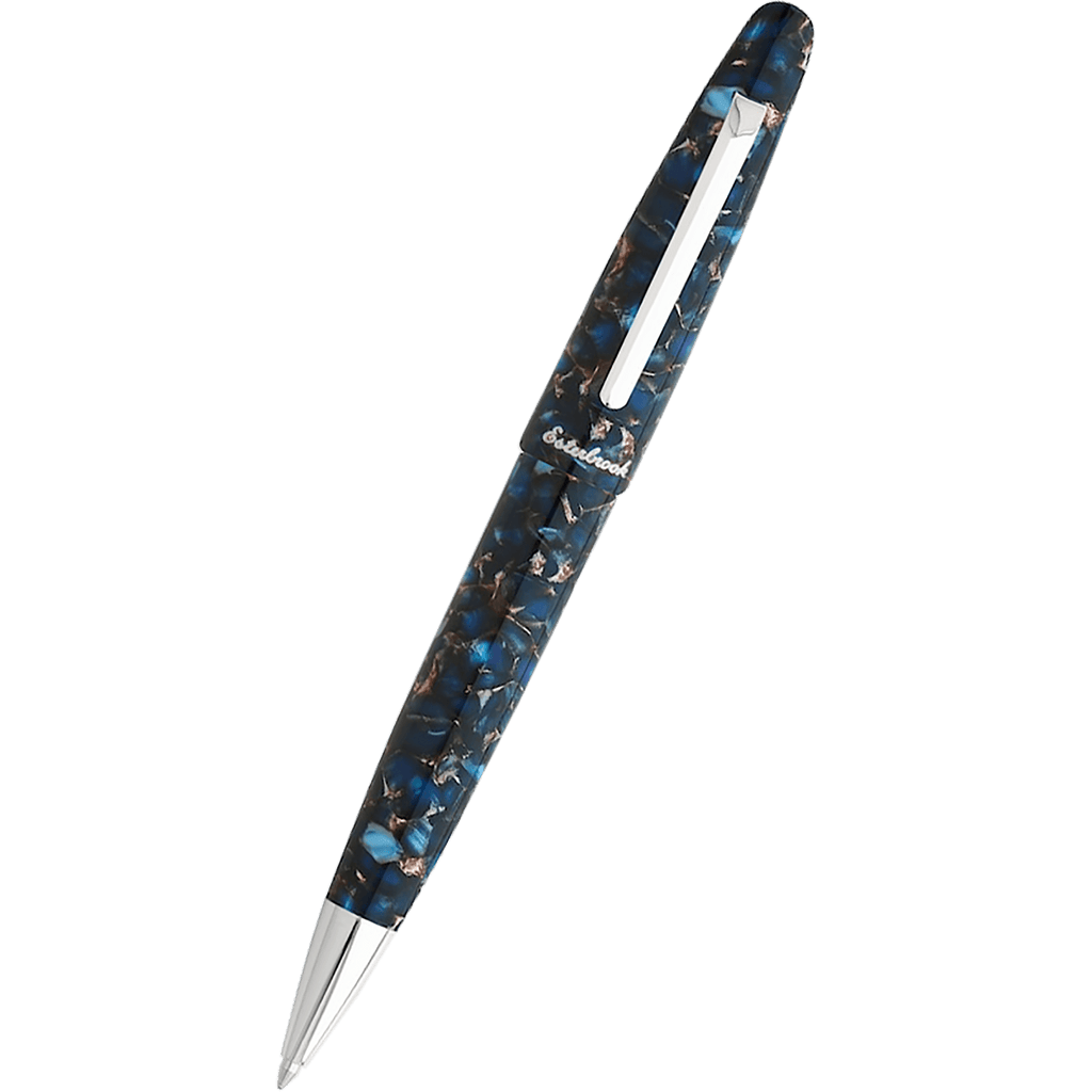 Esterbrook Estie Ballpoint Pen - Nouveau Bleu - Palladium Trim - Pen Boutique Ltd