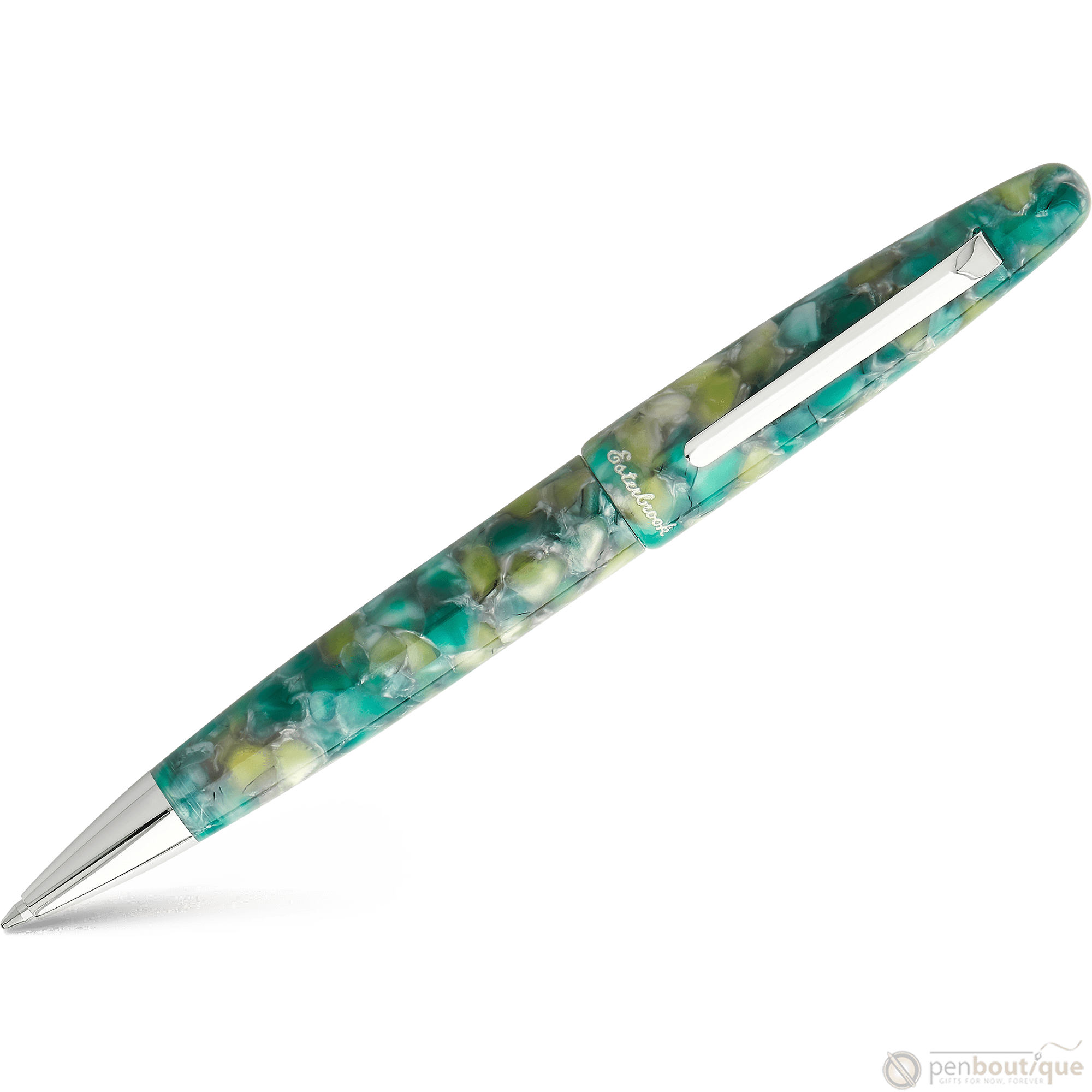 Esterbrook Estie Ballpoint Pen - Sea Glass - Palladium Trim - Pen Boutique Ltd