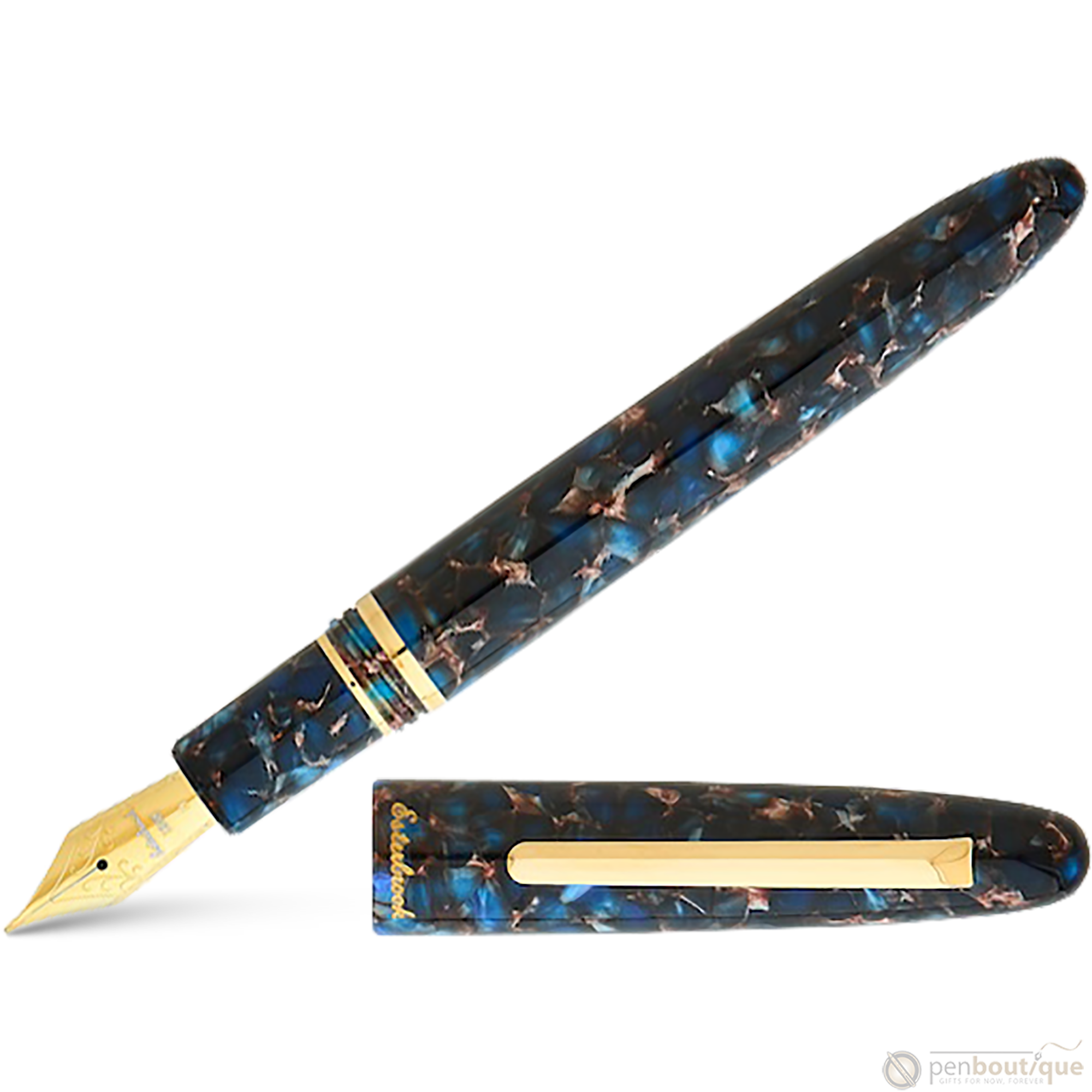 Esterbrook Estie Fountain Pen - Nouveau Bleu - Gold Trim - Pen Boutique Ltd