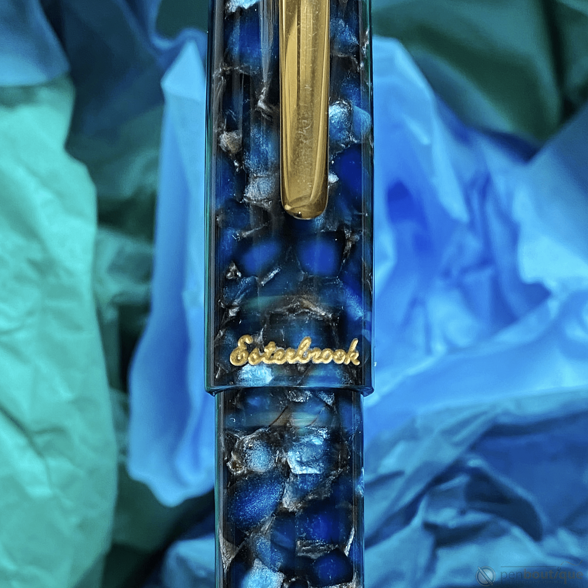 Esterbrook Estie OS Fountain Pen - Nouveau Bleu - Gold Trim - Pen Boutique Ltd