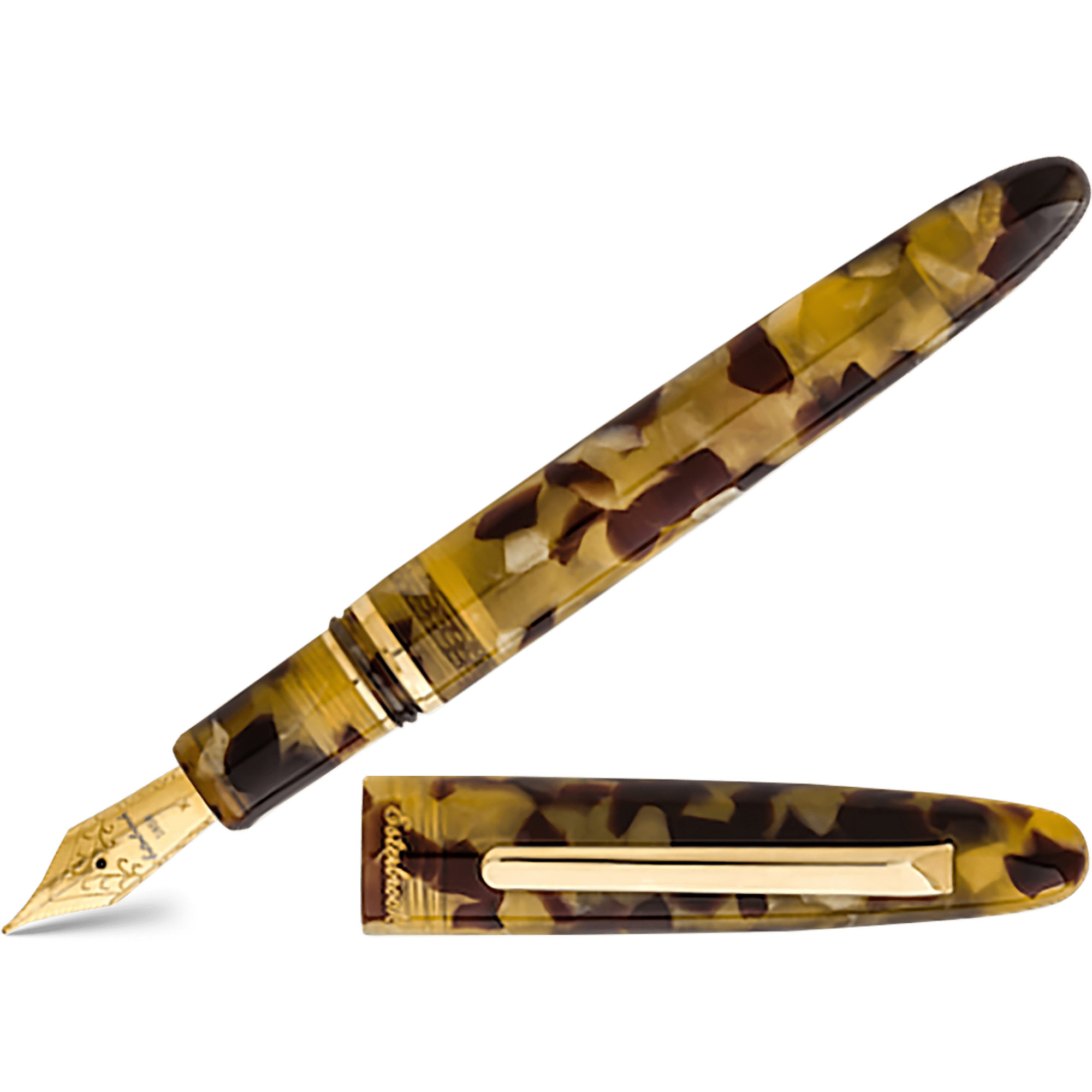 Esterbrook Estie Fountain Pen - Tortoise - Gold Trim - Pen Boutique Ltd