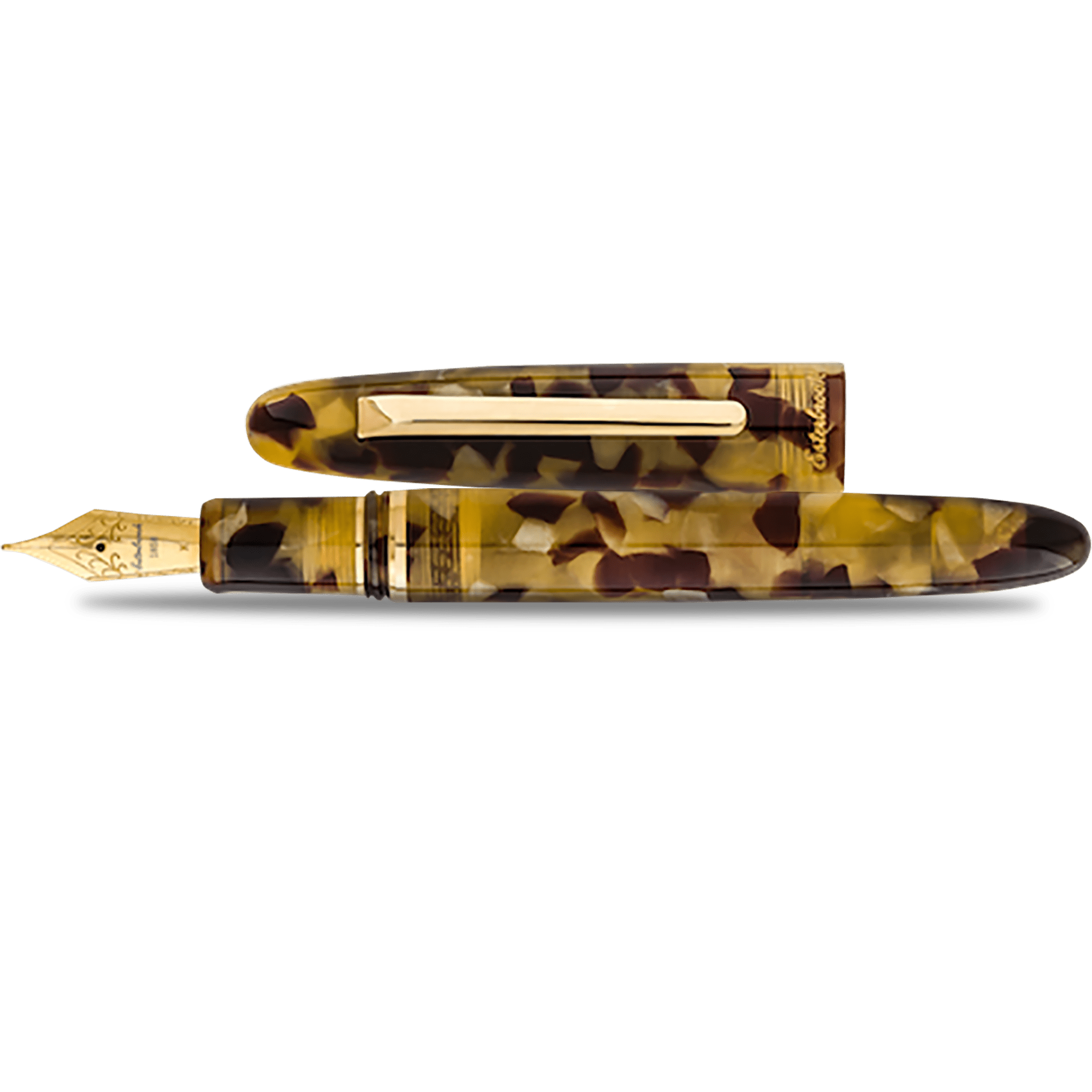 Esterbrook Estie Fountain Pen - Tortoise - Gold Trim - Pen Boutique Ltd