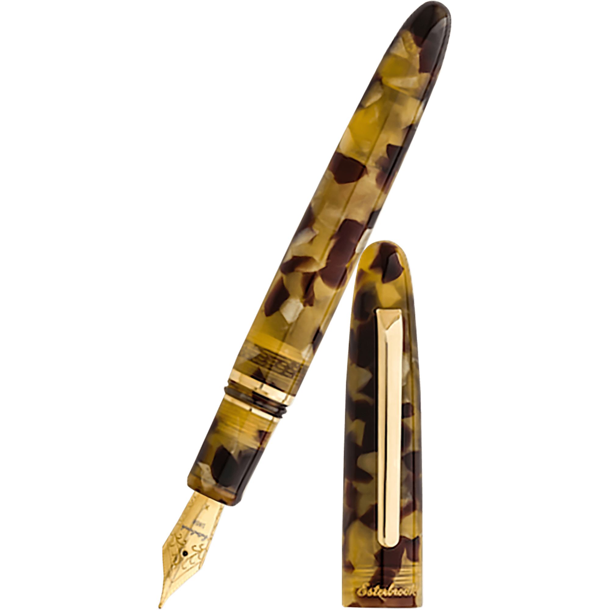 Esterbrook Estie Fountain Pen - Tortoise - Gold Trim - Pen Boutique Ltd