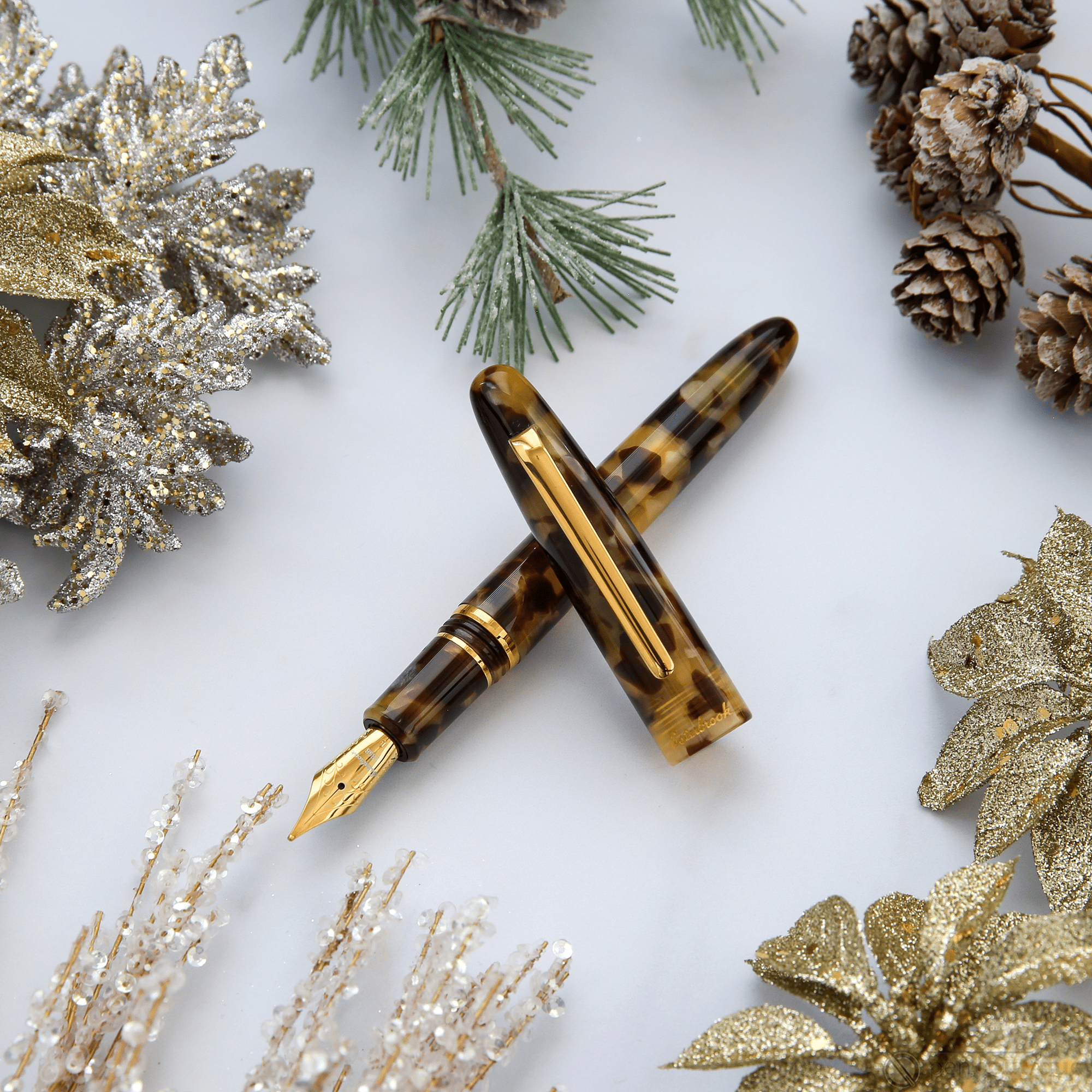 Esterbrook Estie Fountain Pen - Tortoise - Gold Trim - Pen Boutique Ltd