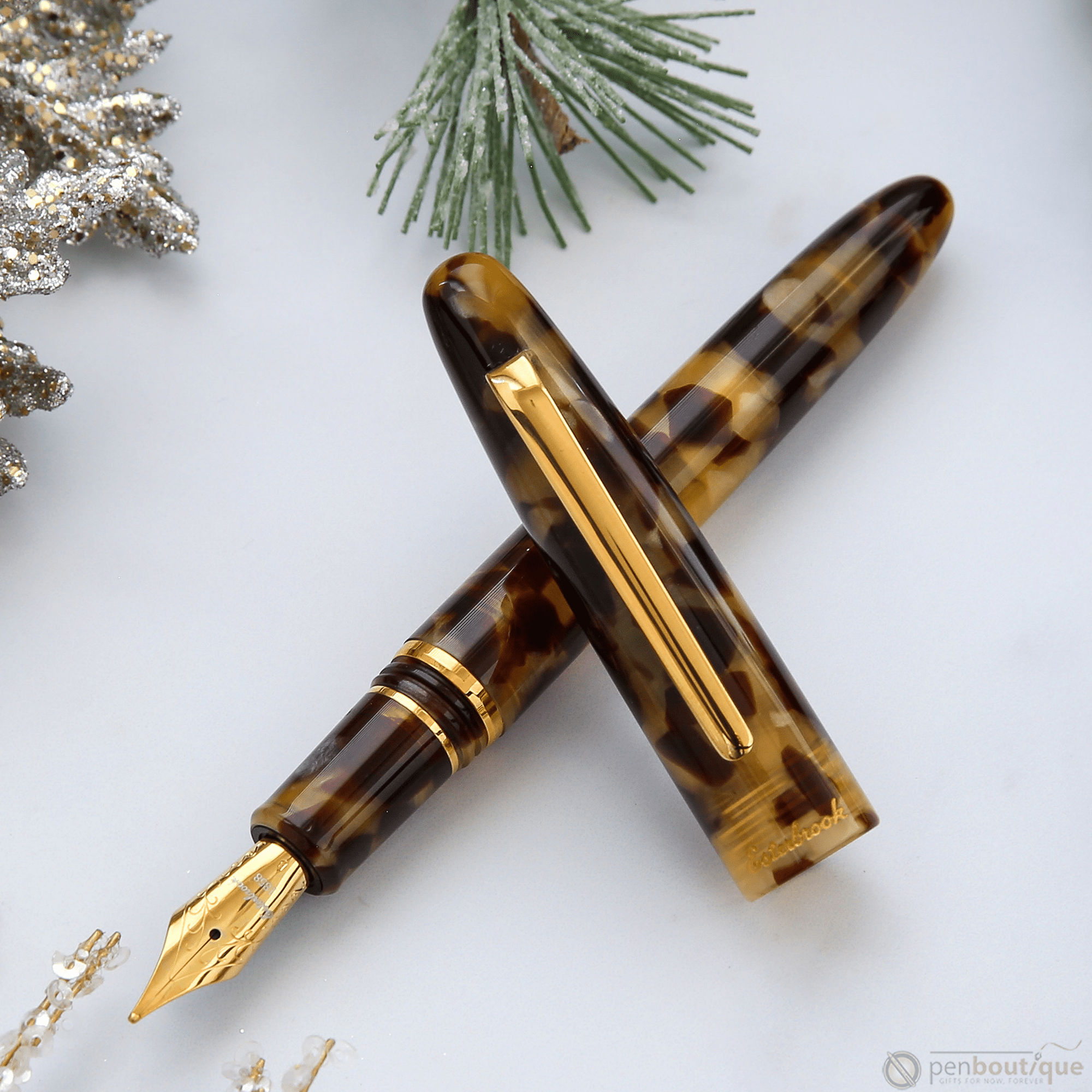 Esterbrook Estie Fountain Pen - Tortoise - Gold Trim - Pen Boutique Ltd