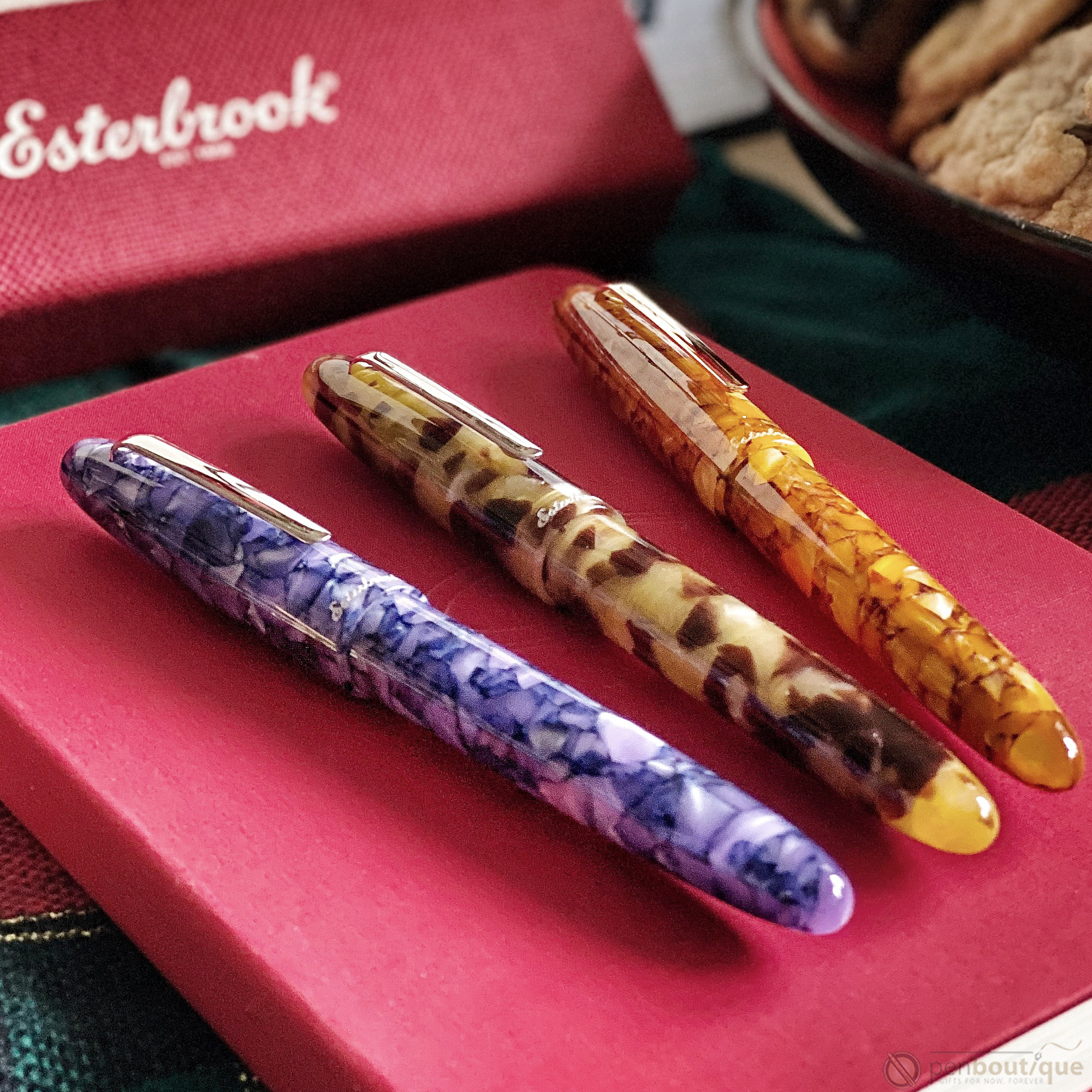 Esterbrook Estie Fountain Pen - Honeycomb - Silver Trim-Pen Boutique Ltd