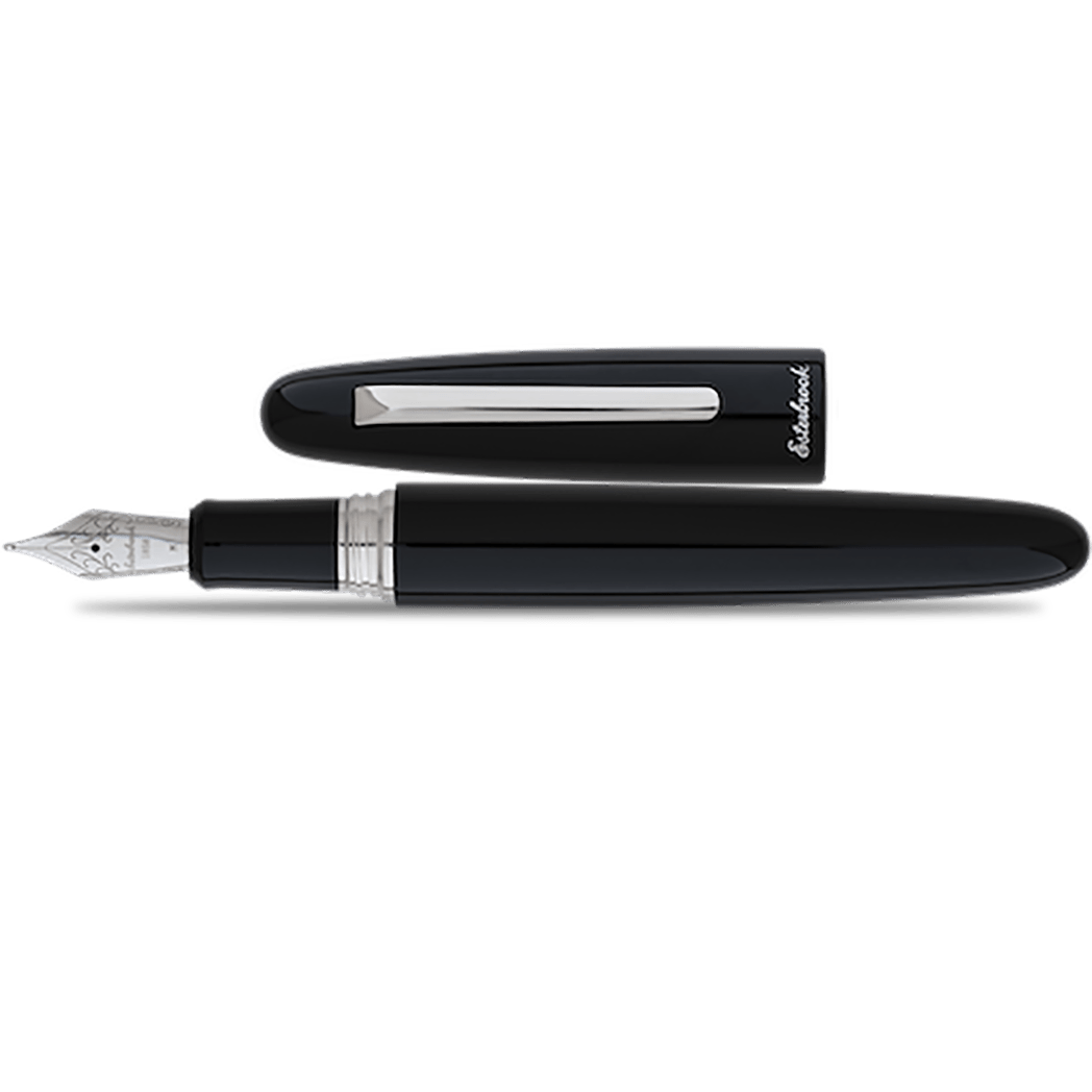 Esterbrook Estie OS Fountain Pen - Ebony - Chrome Trim - Pen Boutique Ltd