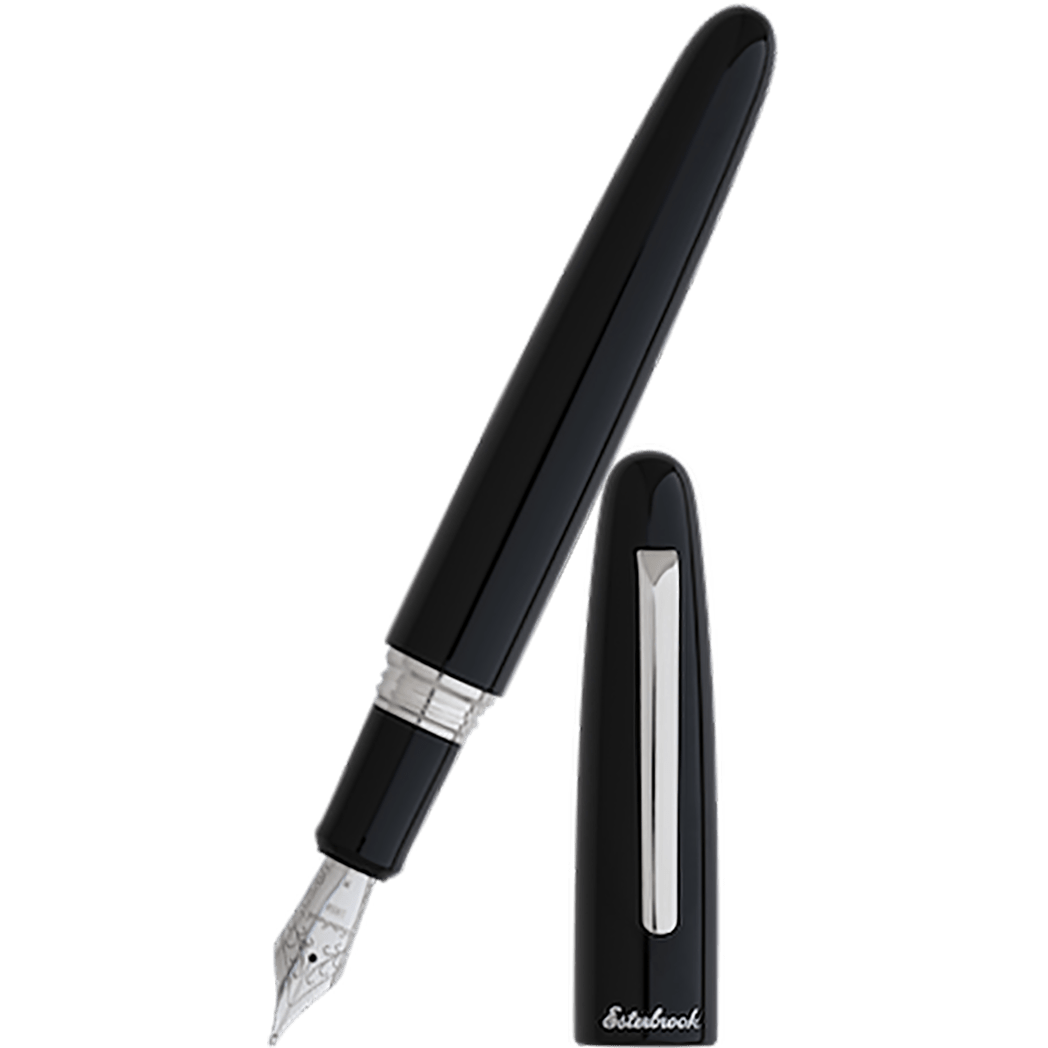 Esterbrook Estie OS Fountain Pen - Ebony - Chrome Trim - Pen Boutique Ltd