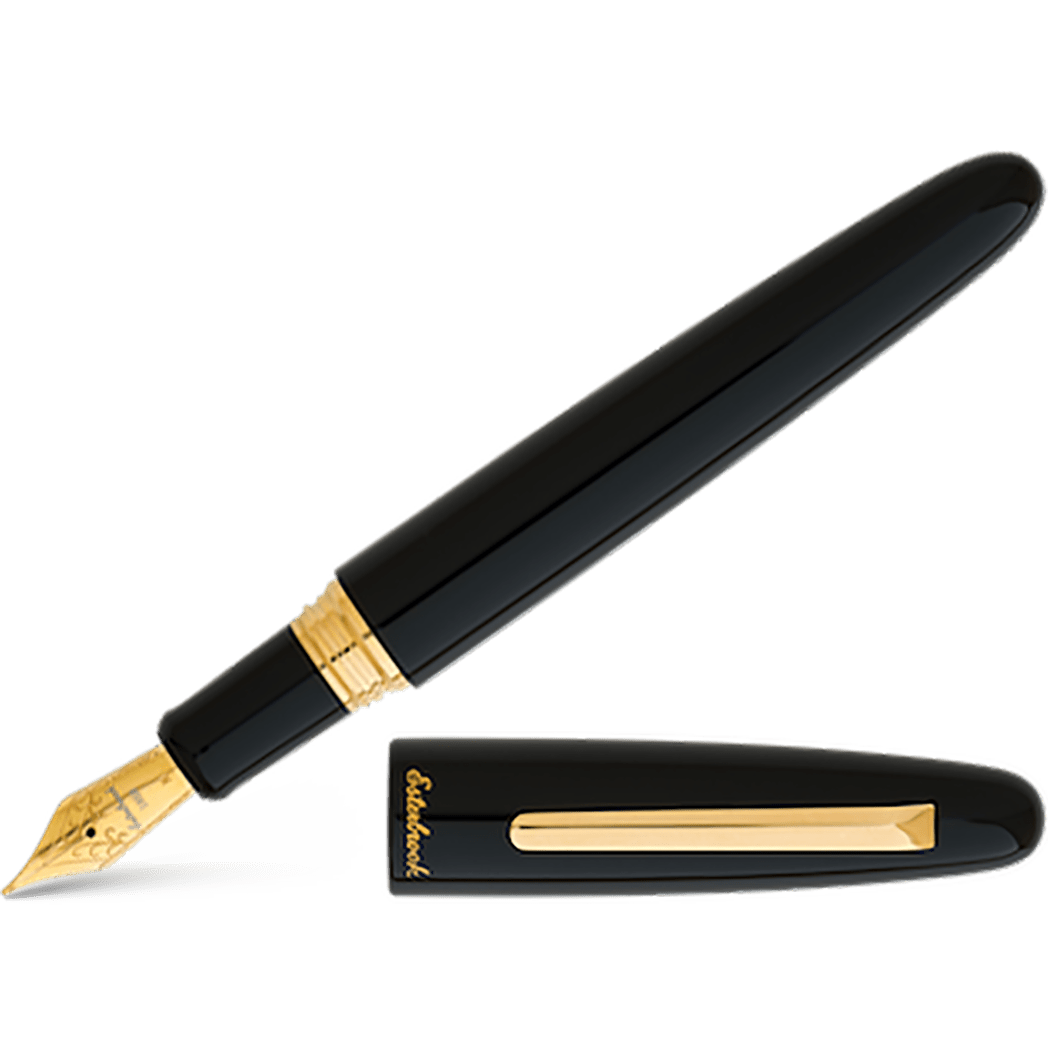 Esterbrook Estie OS Fountain Pen - Ebony - Gold Trim - Pen Boutique Ltd