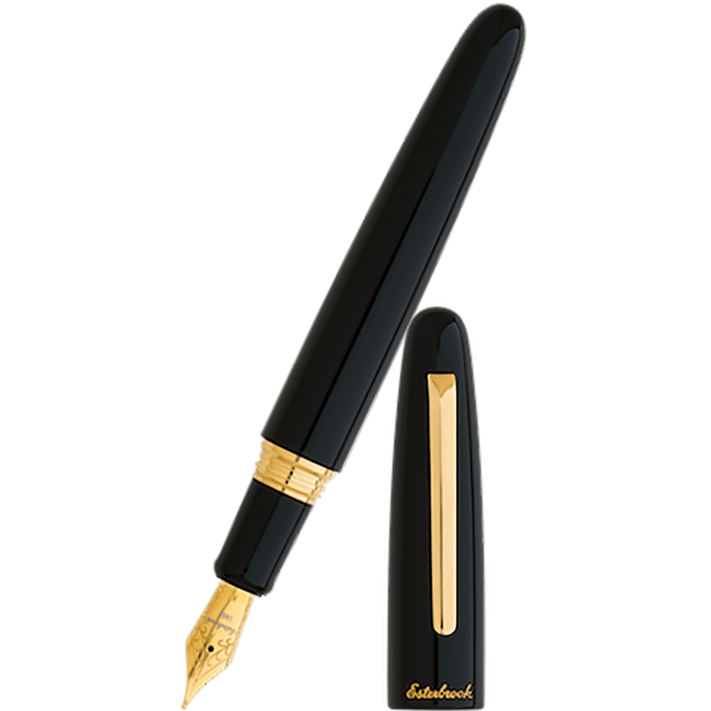 Esterbrook Estie OS Fountain Pen - Ebony - Gold Trim - Pen Boutique Ltd