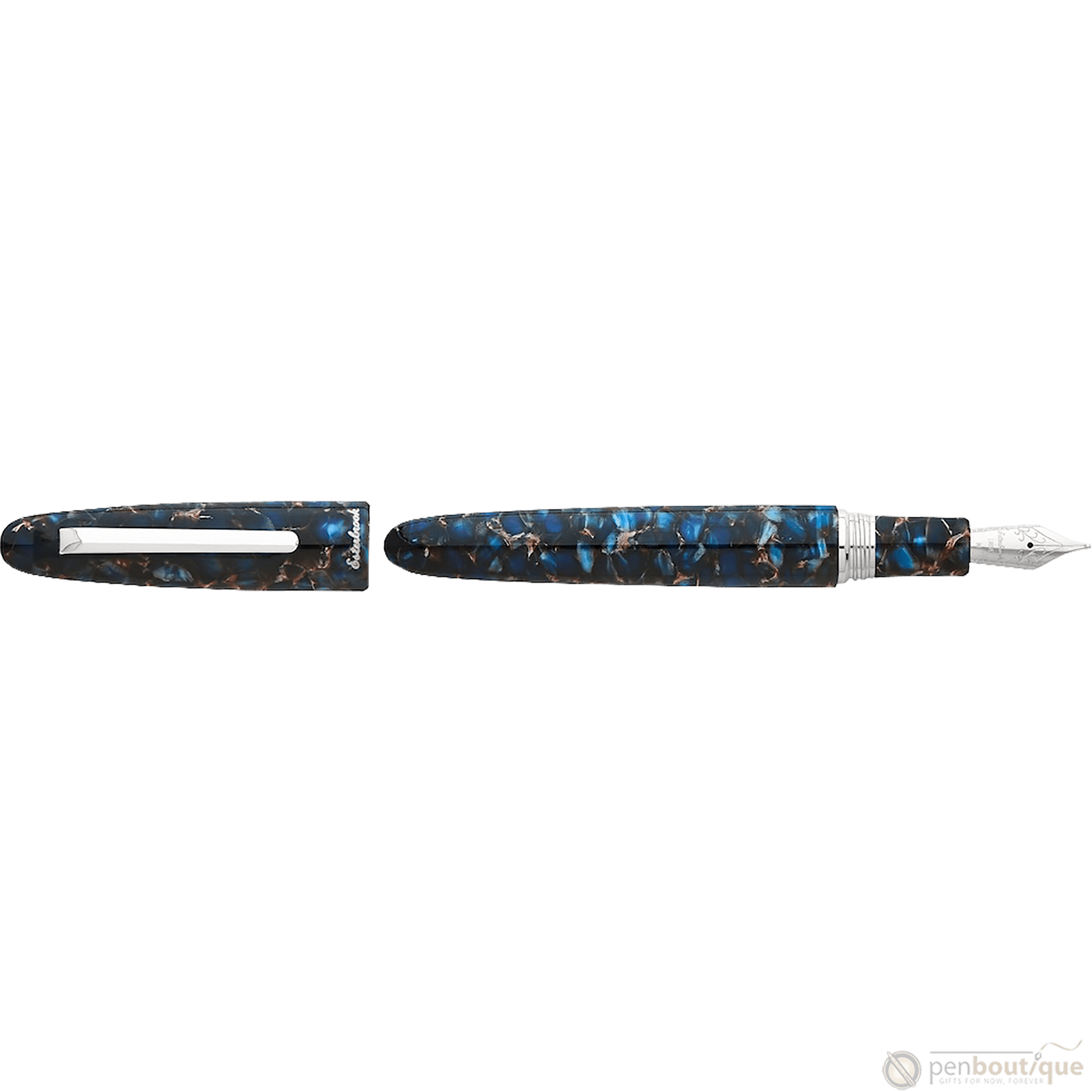 Esterbrook Estie OS Fountain Pen - Nouveau Bleu - Palladium Trim - Pen Boutique Ltd