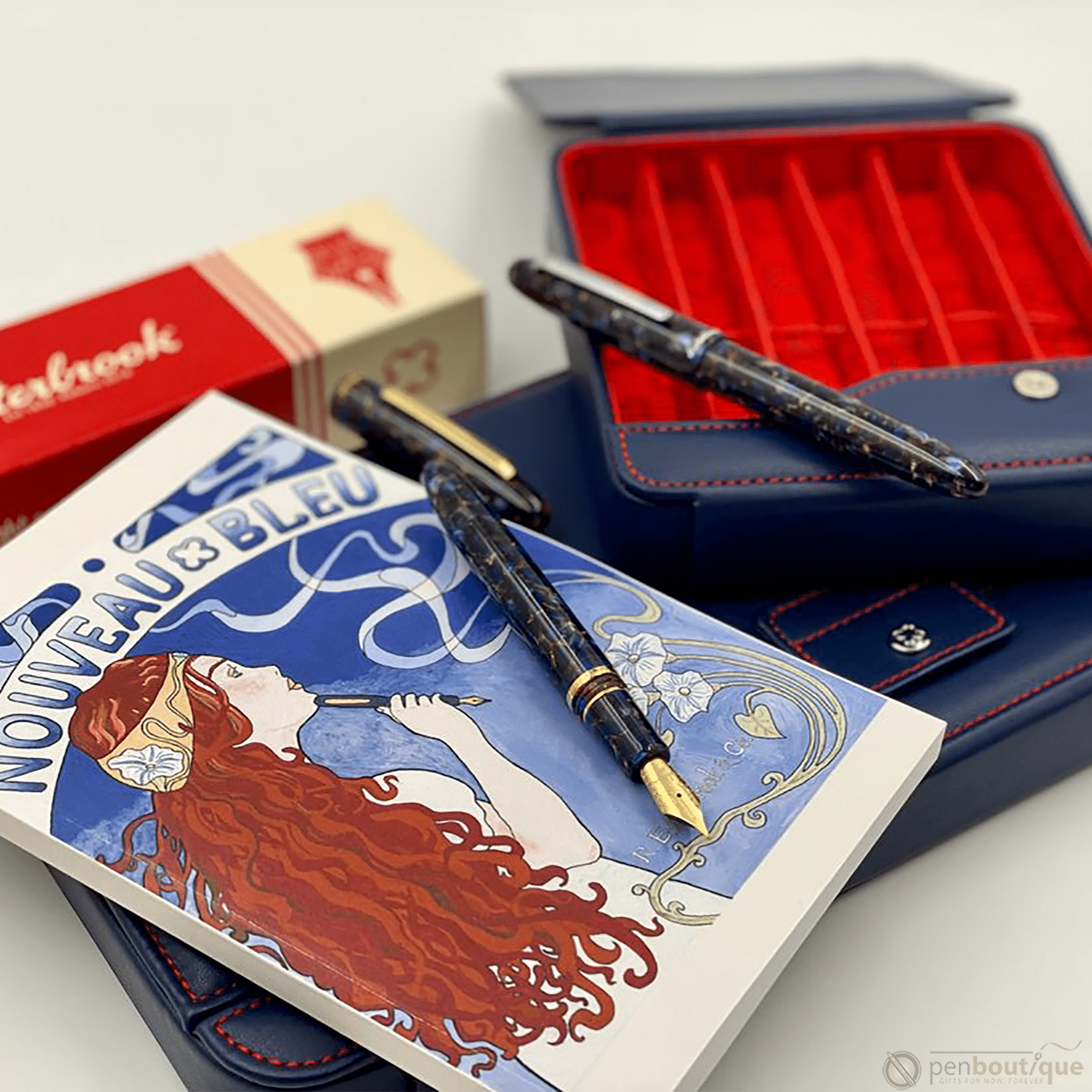 Esterbrook Estie OS Fountain Pen - Nouveau Bleu - Gold Trim - Pen Boutique Ltd