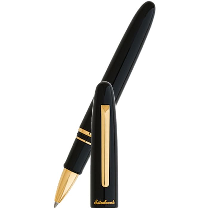 Esterbrook Estie Rollerball Pen - Ebony - Gold Trim - Pen Boutique Ltd