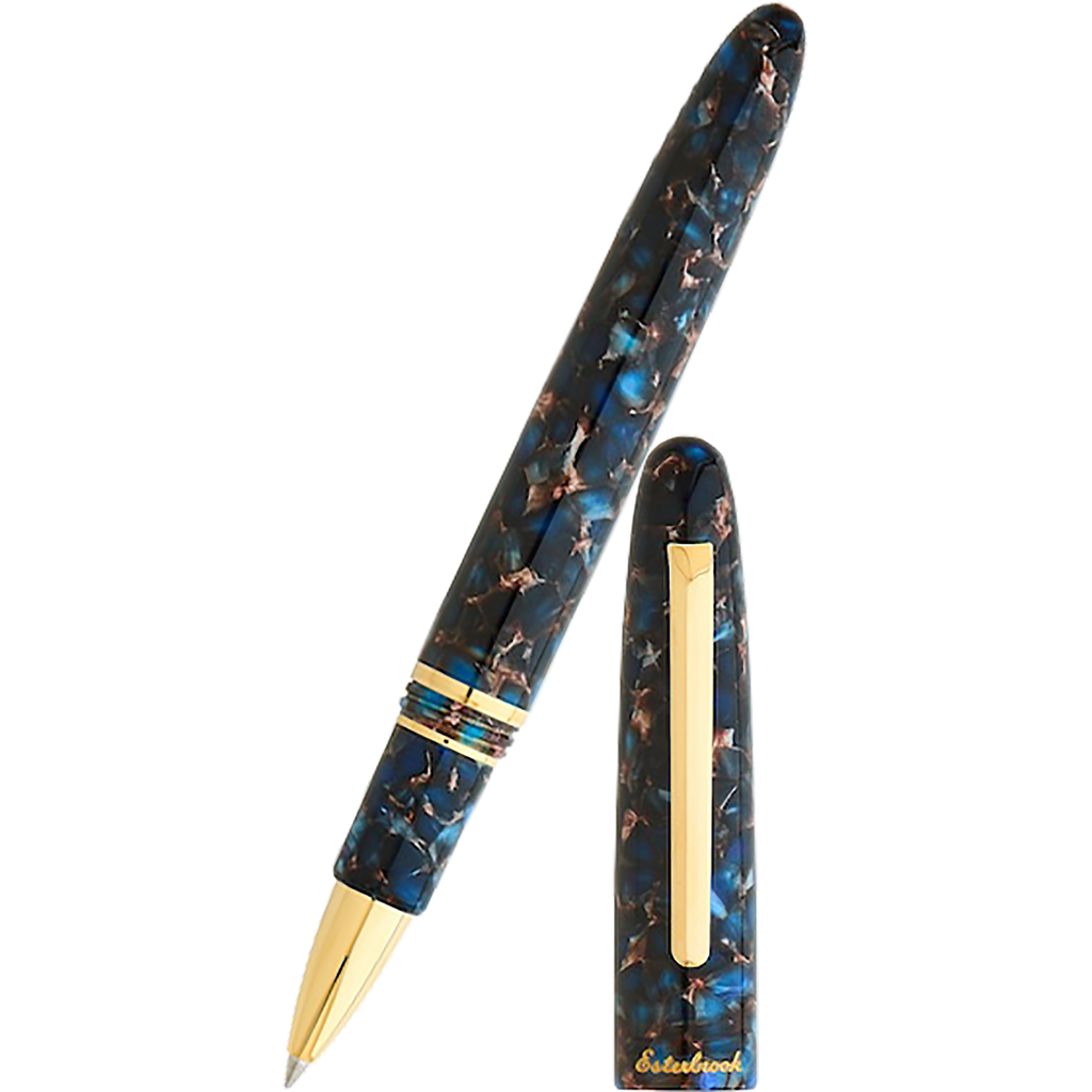 Esterbrook Estie Rollerball Pen - Nouveau Bleu - Gold Trim - Pen Boutique Ltd