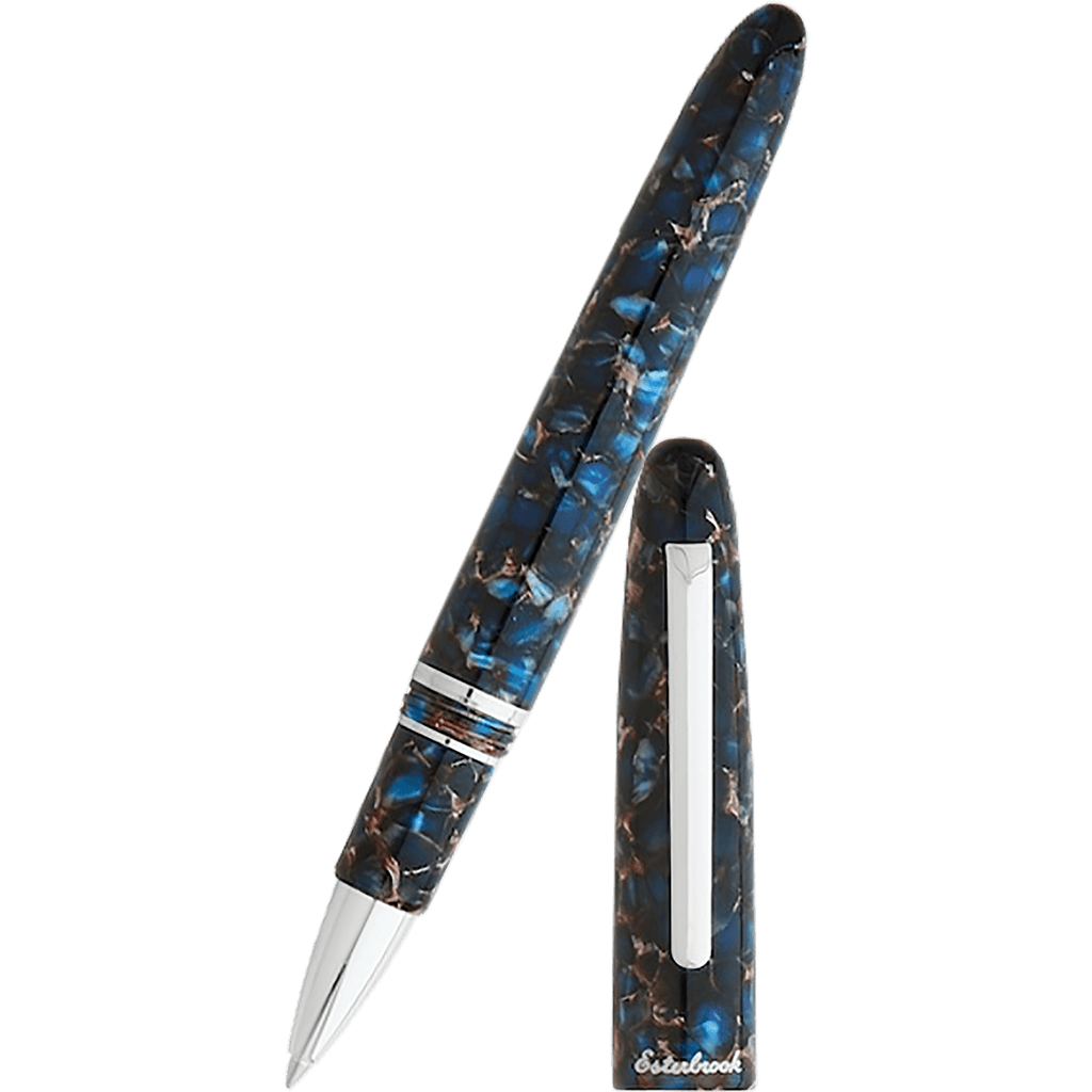 Esterbrook Estie Rollerball Pen - Nouveau Bleu - Palladium Trim - Pen Boutique Ltd