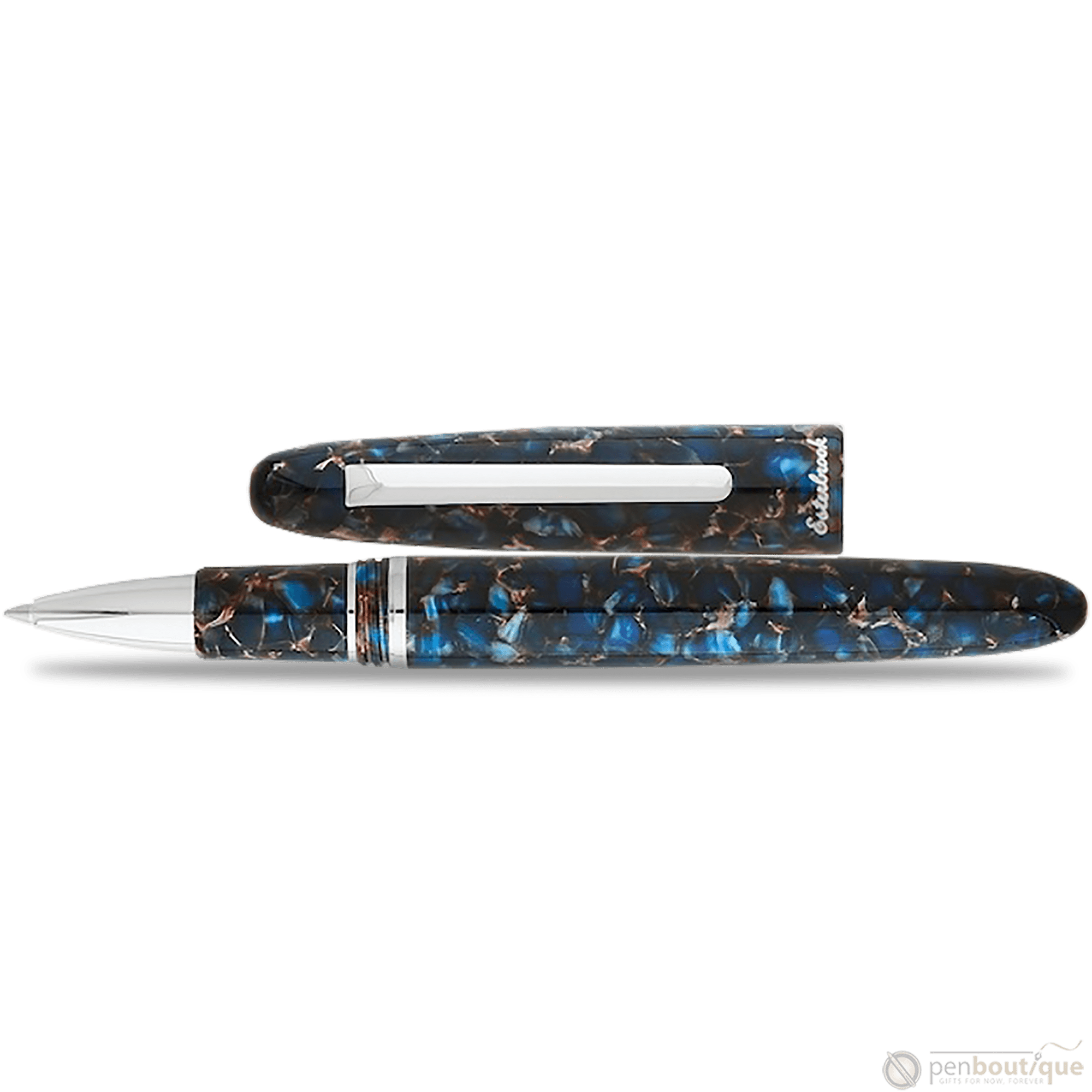 Esterbrook Estie Rollerball Pen - Nouveau Bleu - Palladium Trim - Pen Boutique Ltd