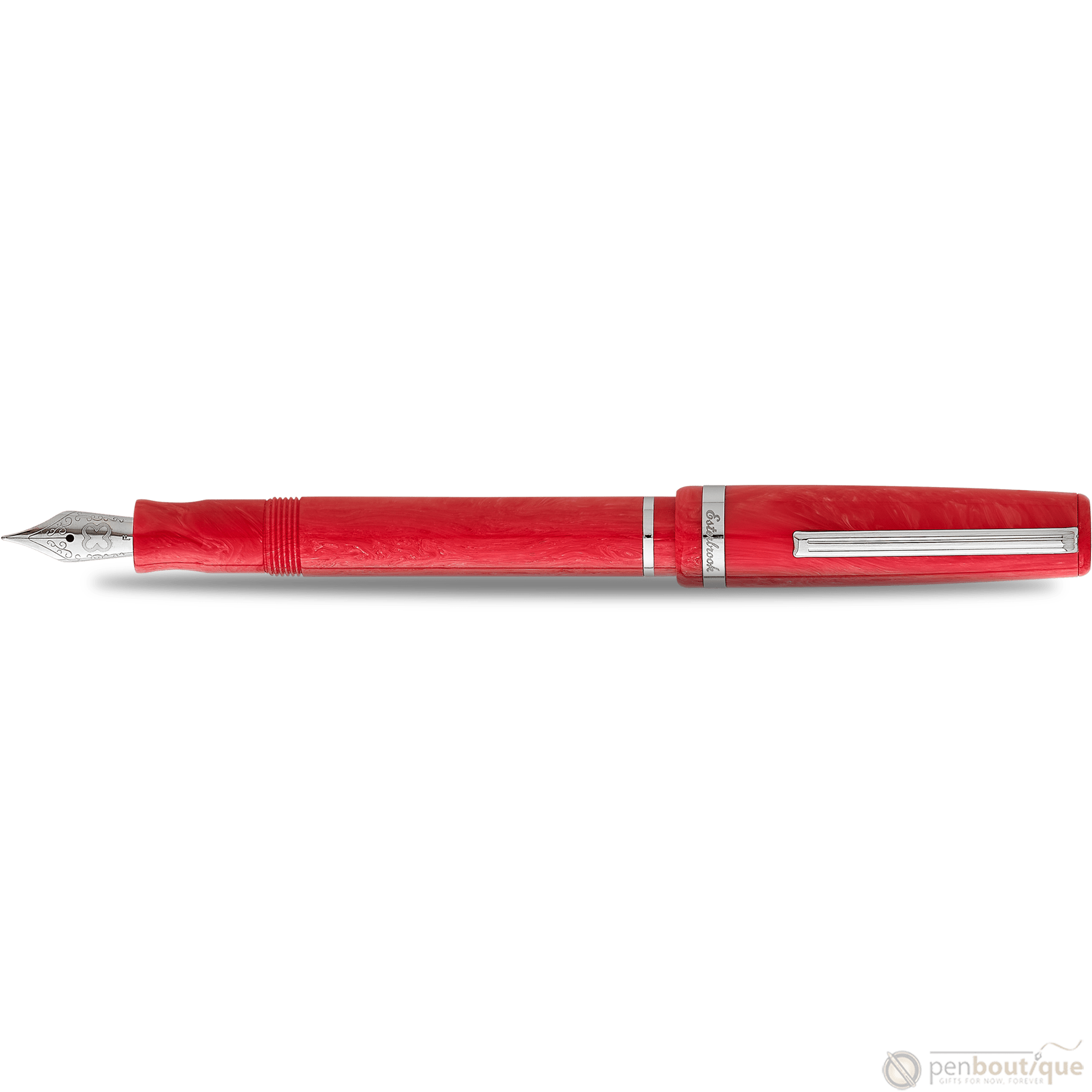 Esterbrook JR Fountain Pen - Carmine Red - Palladium Trim - Pocket - Pen Boutique Ltd