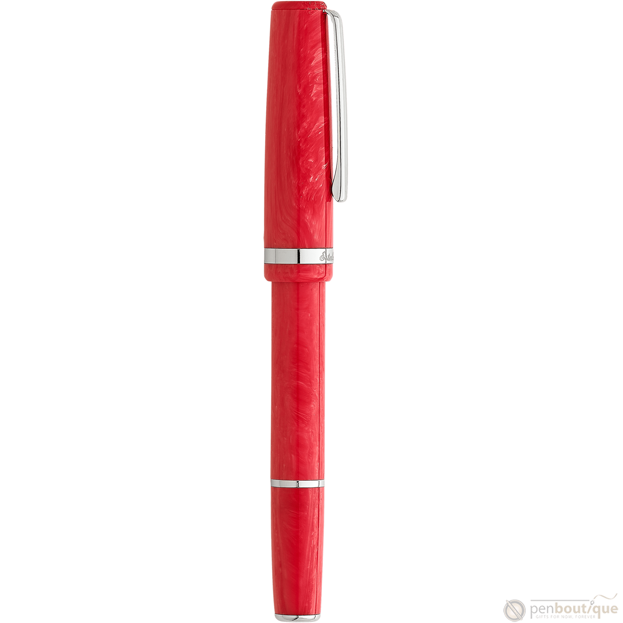 Esterbrook JR Fountain Pen - Carmine Red - Palladium Trim - Pocket - Pen Boutique Ltd