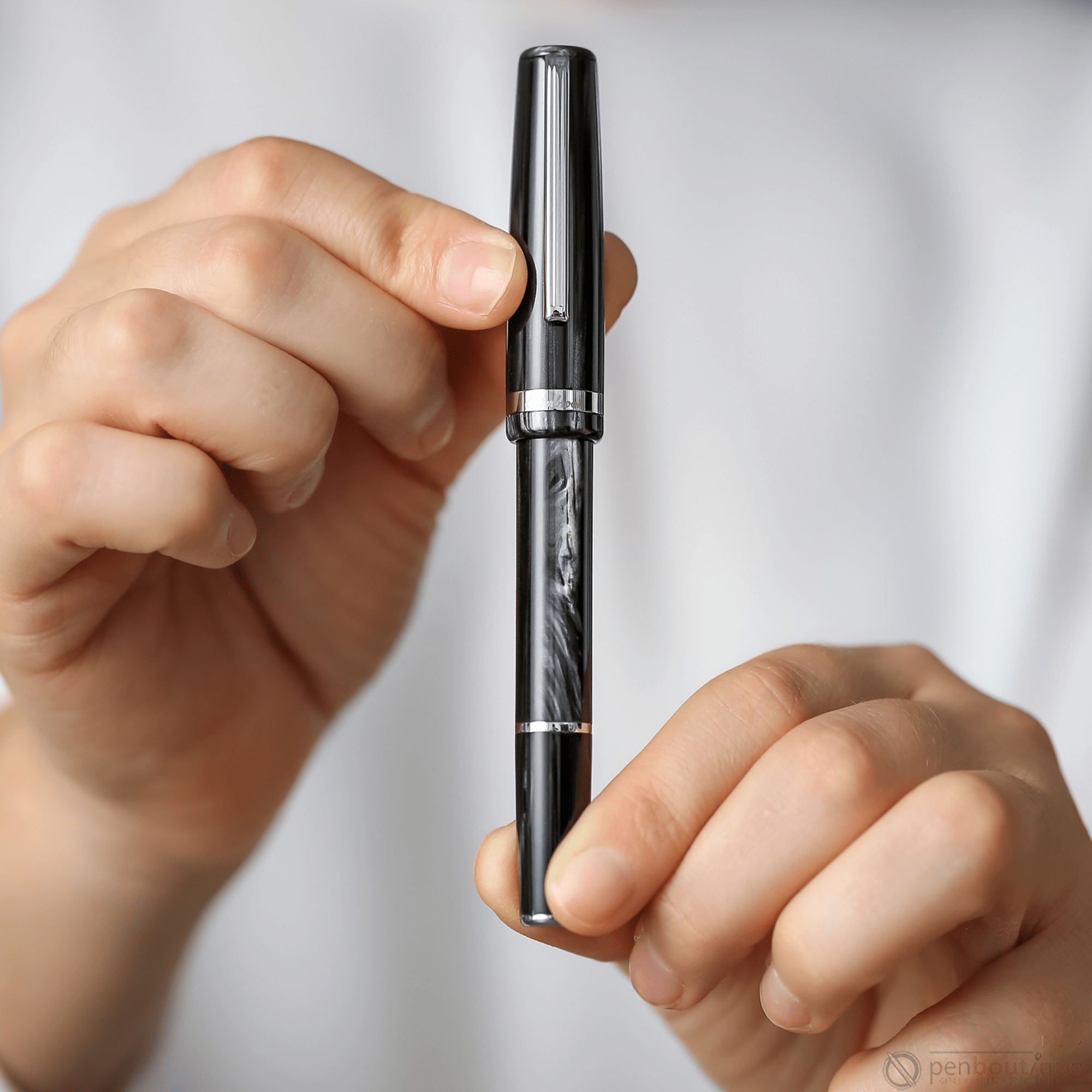 Esterbrook JR Fountain Pen - Tuxedo Black - Palladium Trim - Pocket - Pen Boutique Ltd