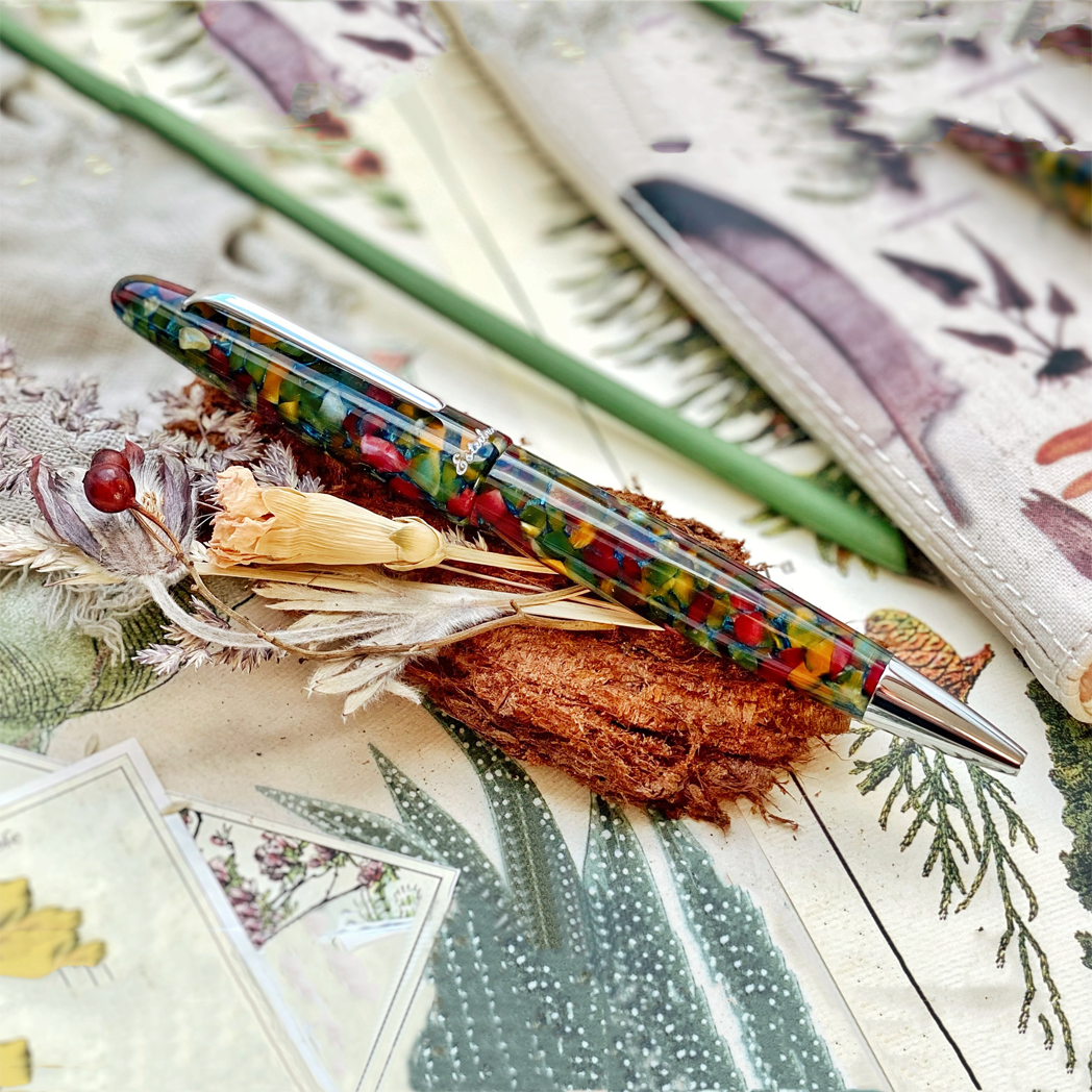 Esterbrook Estie Ballpoint Pen - Botanical Garden - Palladium - Pen Boutique Ltd