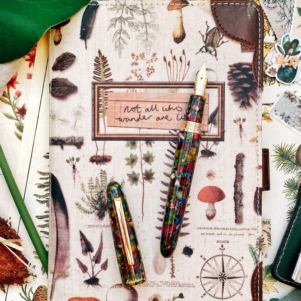Esterbrook Estie Fountain Pen - Botanical Garden - Gold (Oversized) - Pen Boutique Ltd