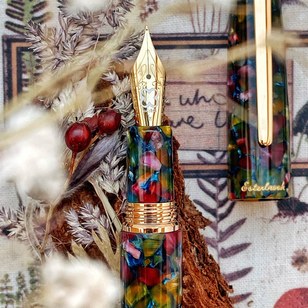 Esterbrook Estie Fountain Pen - Botanical Garden - Gold (Oversized) - Pen Boutique Ltd