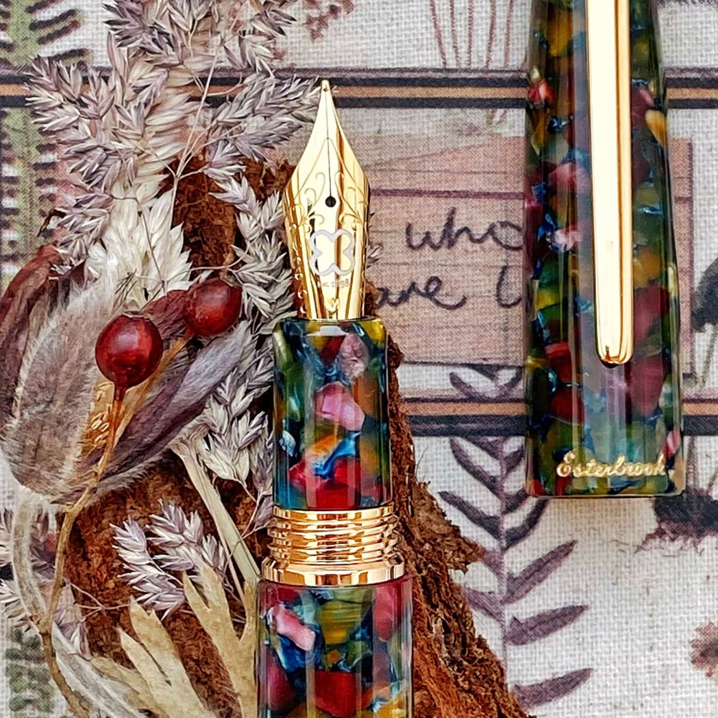 Esterbrook Estie Fountain Pen - Botanical Garden - Gold (Oversized) - Pen Boutique Ltd