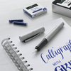 Faber-Castell Grip 2011 Calligraphy Gift Tin - Silver - Pen Boutique Ltd