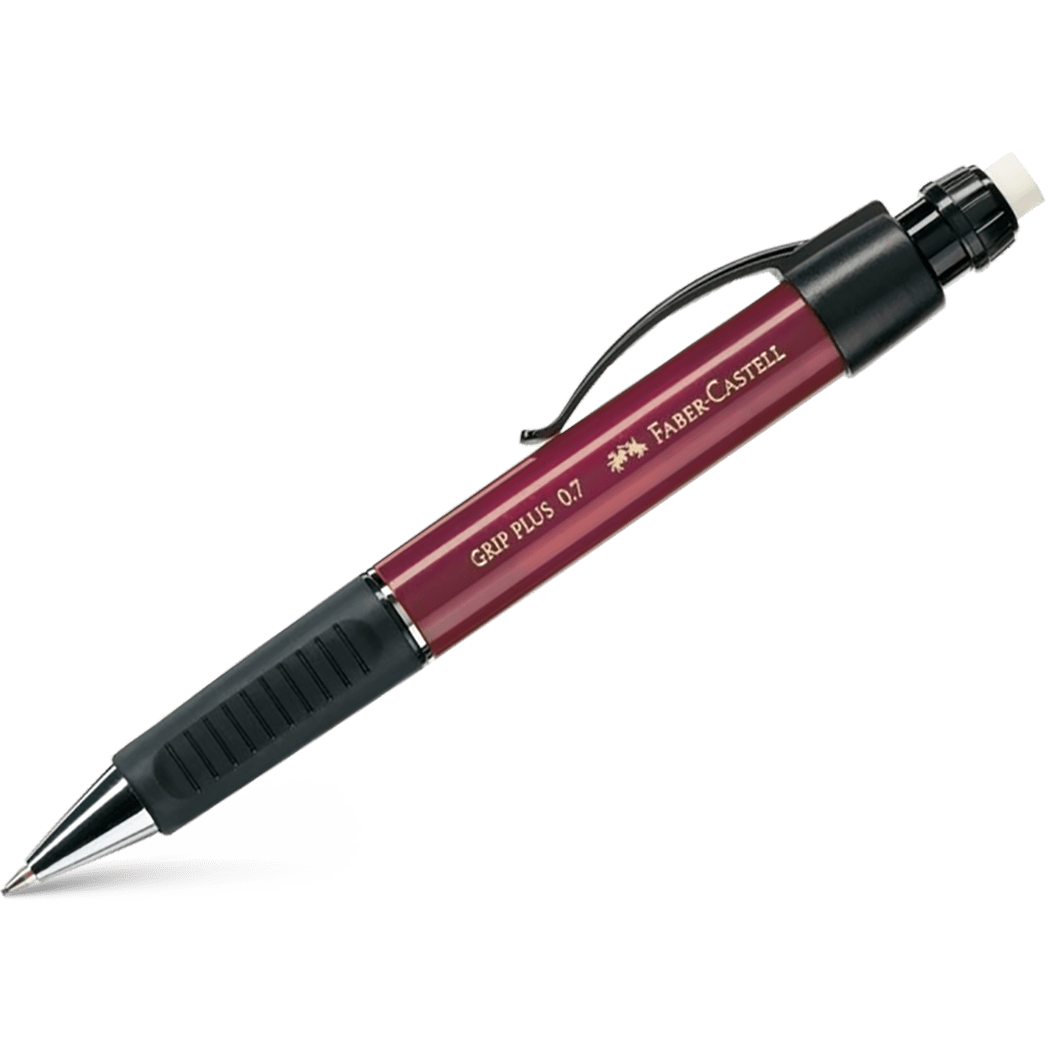 Faber - Castell Grip Plus Mechanical Pencil - Metallic Red - 0.7mm - Pen Boutique Ltd