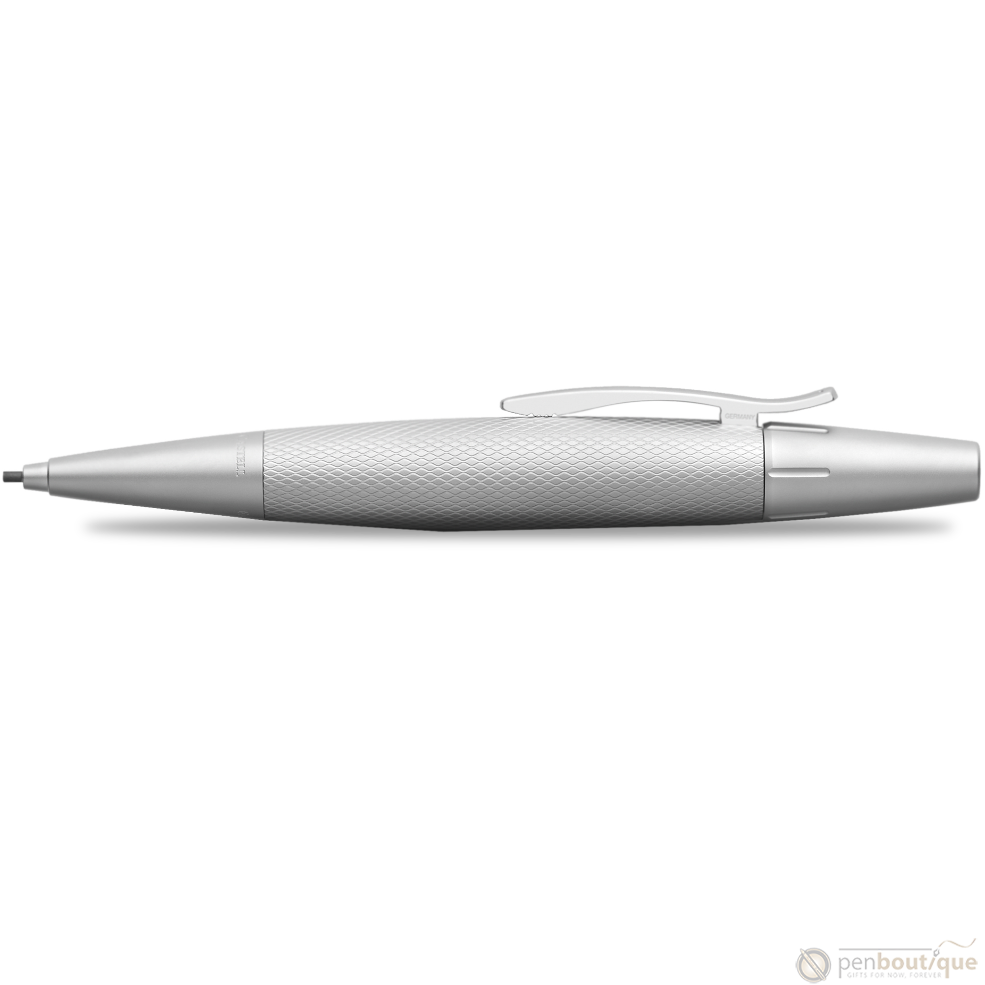 Faber-Castell Design E-Motion Mechanical Pencil - Pure Silver-Pen Boutique Ltd