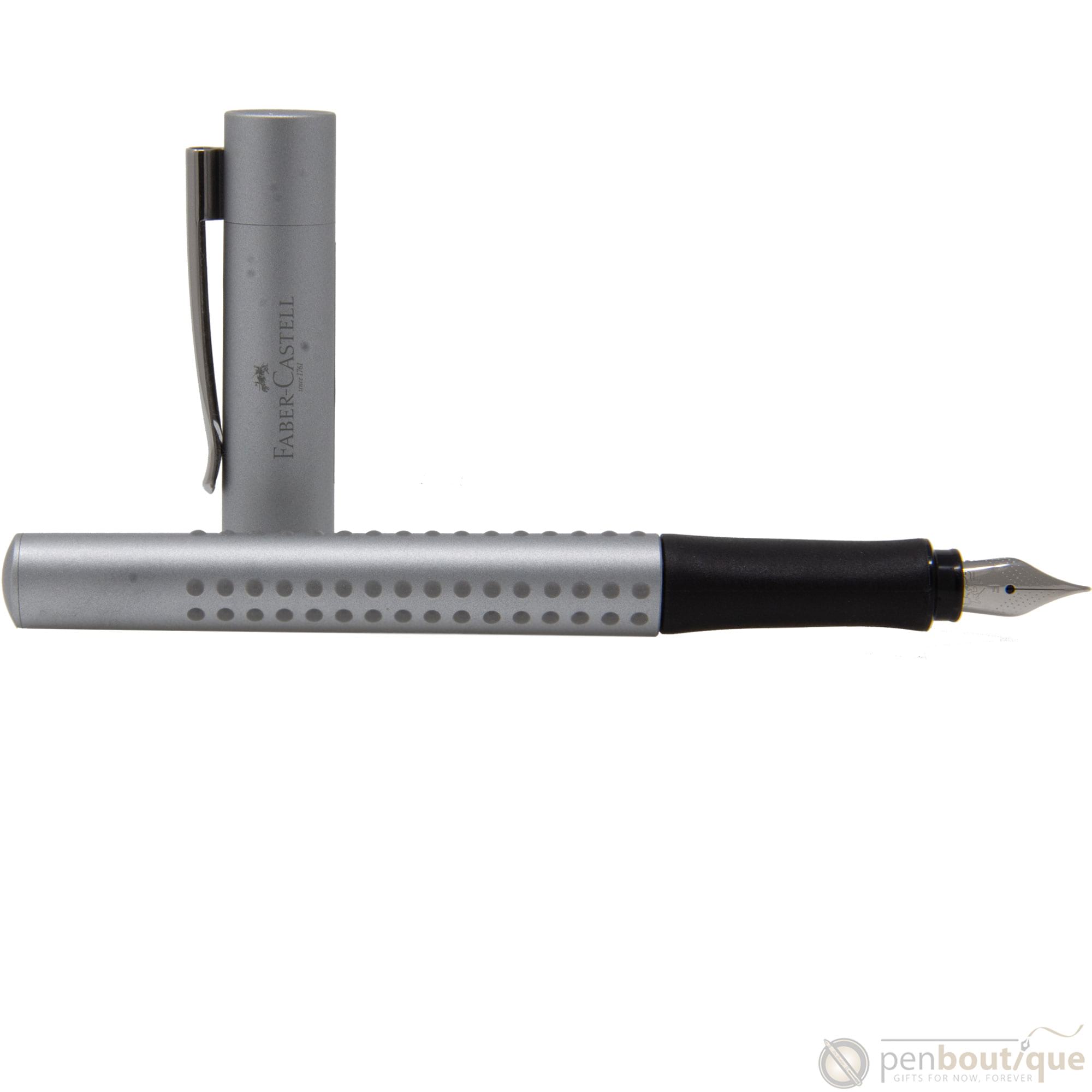 Faber Castell Grip 2011 Fountain Pen - Silver-Pen Boutique Ltd