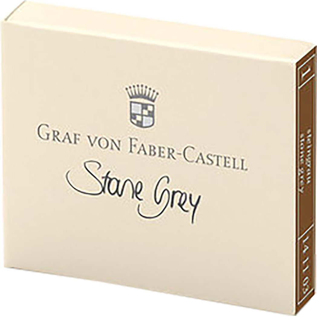 Graf Von Faber-Castell Design 6 Stone Grey Ink Cartridges-Pen Boutique Ltd