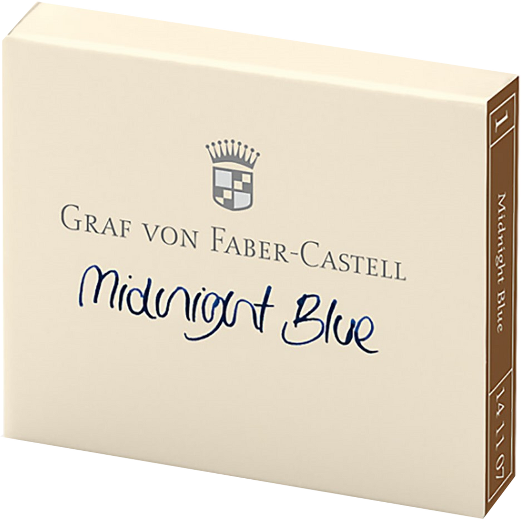 Graf Von Faber-Castell Design 6 Midnight Blue Ink Cartridges-Pen Boutique Ltd