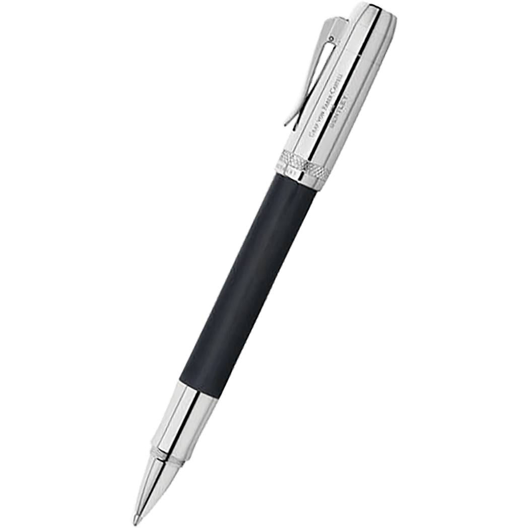 Graf von Faber-Castell Bentley II Rollerball Pen - Sable Black Ebony Wood - Pen Boutique Ltd