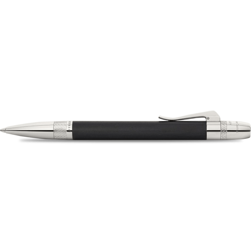 Graf von Faber-Castell Bentley II Ballpoint Pen - Sable Black Ebony Wood - Pen Boutique Ltd