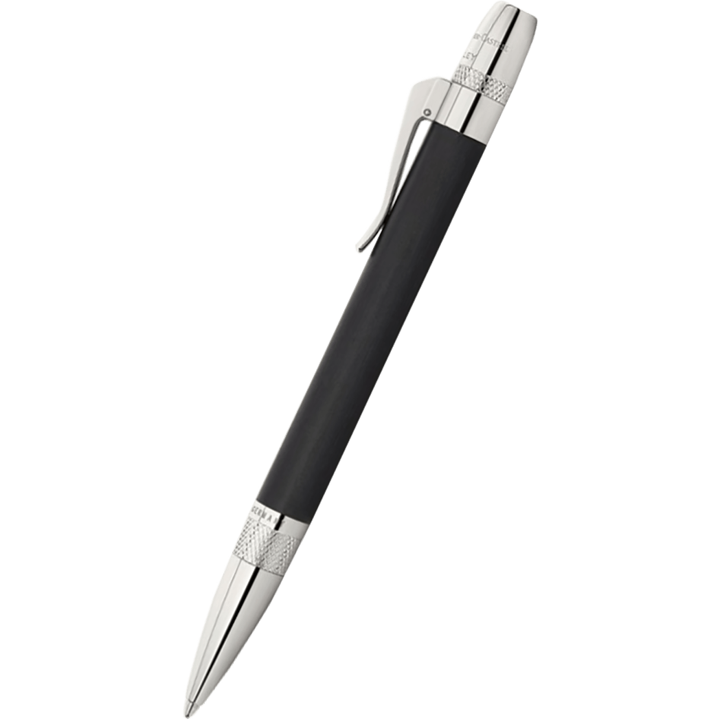Graf von Faber-Castell Bentley II Ballpoint Pen - Sable Black Ebony Wood - Pen Boutique Ltd