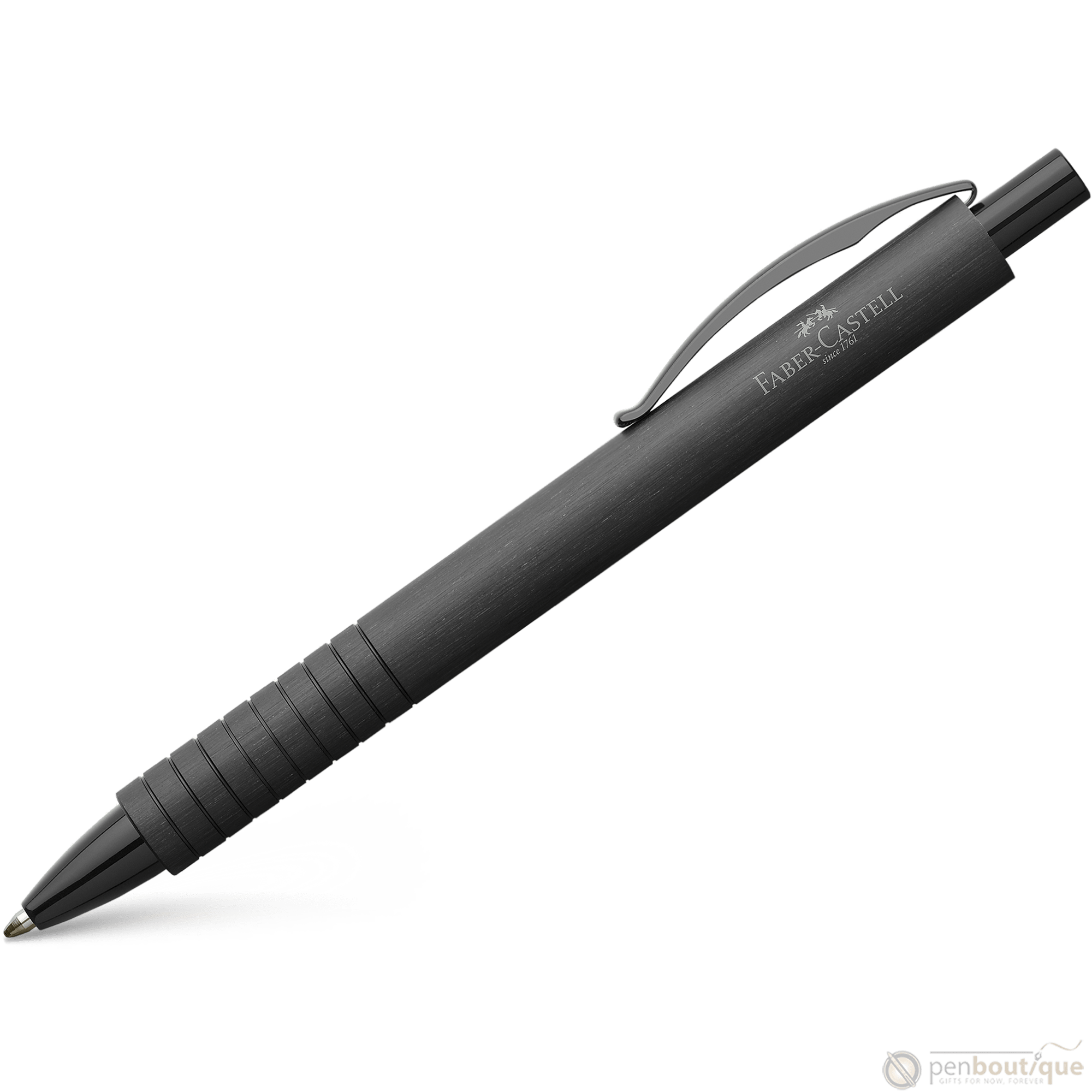 Faber-Castell Essentio Ballpoint Pen - Aluminum Black - Pen Boutique Ltd
