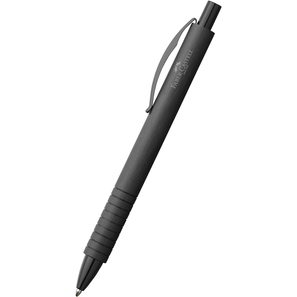 Faber-Castell Essentio Ballpoint Pen - Aluminum Black - Pen Boutique Ltd